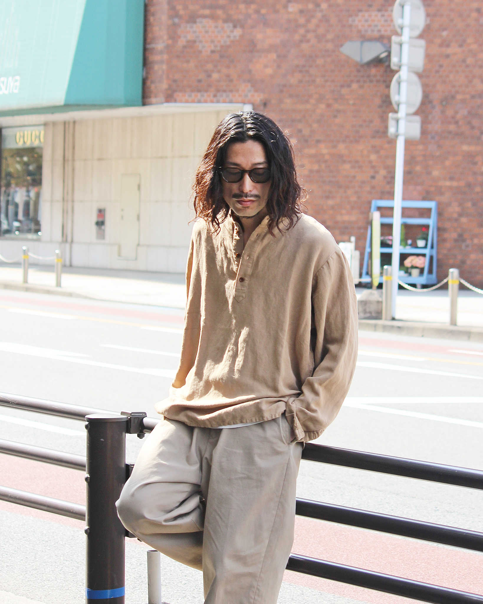 Nasngwam. ナスングワム / ATELIER SHIRTS アトリエシャツ (BEIGE ベージュ)