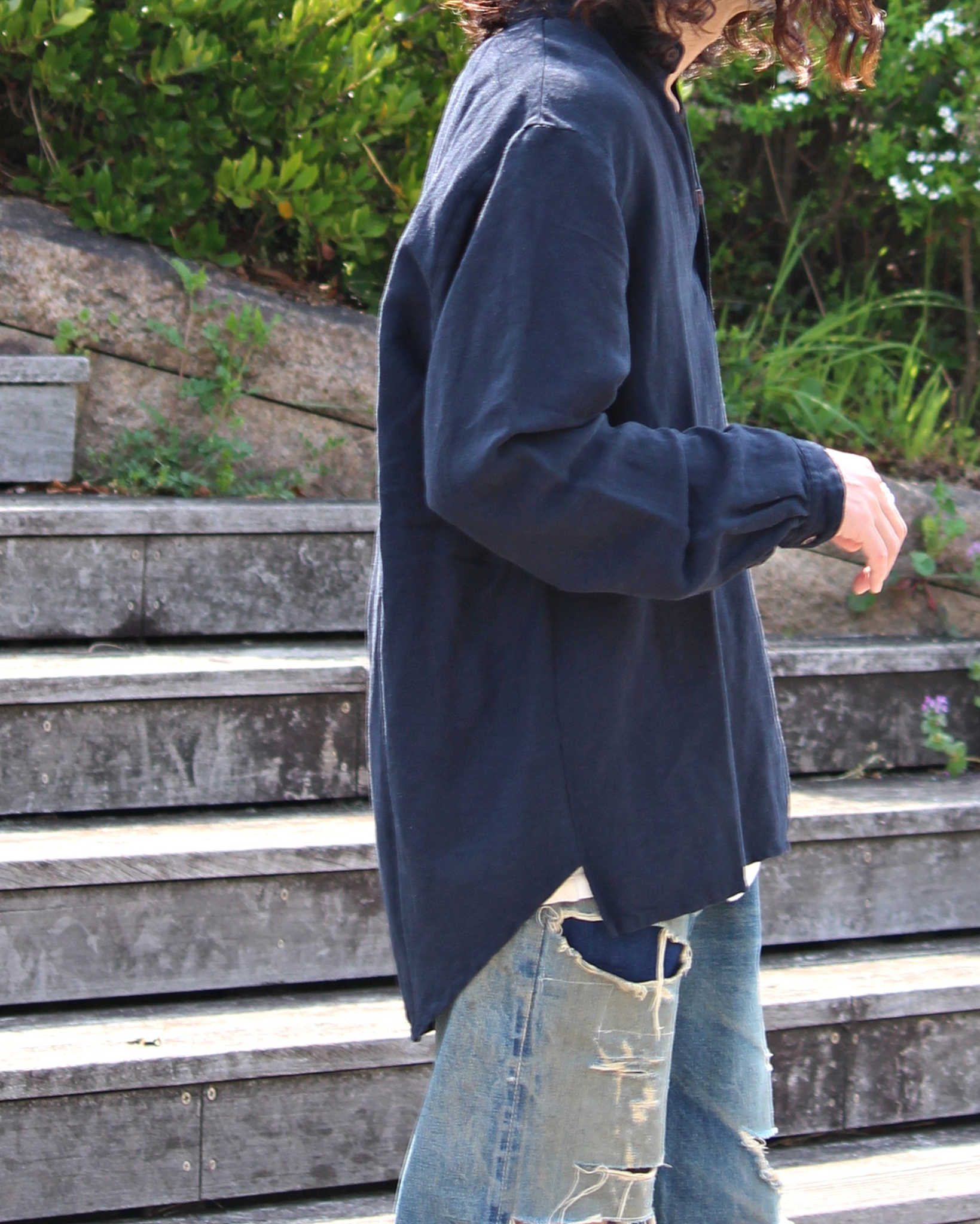 Nasngwam. ナスングワム / ATELIER SHIRTS アトリエシャツ (DARK NAVY ダークネイビー)