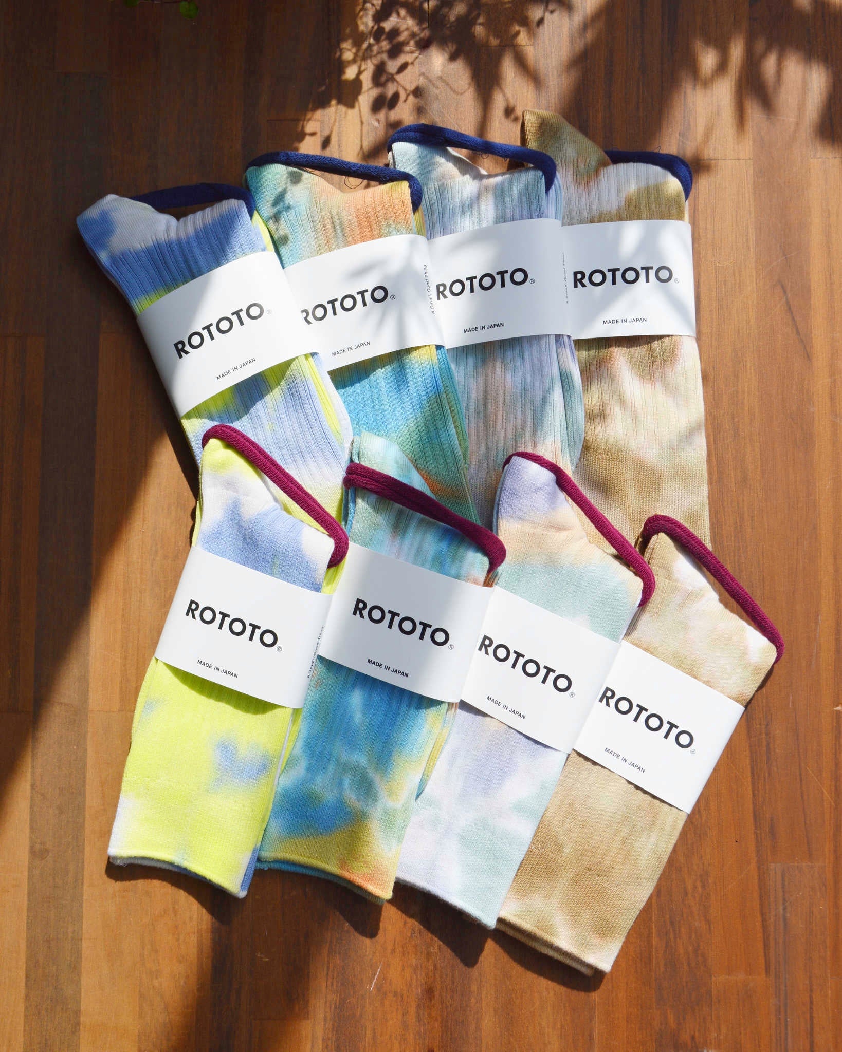 ROTOTO ロトト / TIE DYE SWEDISH MILITARY RIB SOCKS タイダイ スウィーディッシュ ミリタリーリブソックス