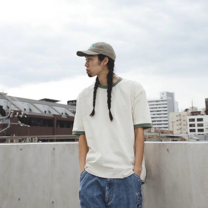 IMPRESTORE インプレストア / Fredy | Ringer Tee shirt  リンガーティーシャツ (SAGE GREEN セージグリーン)