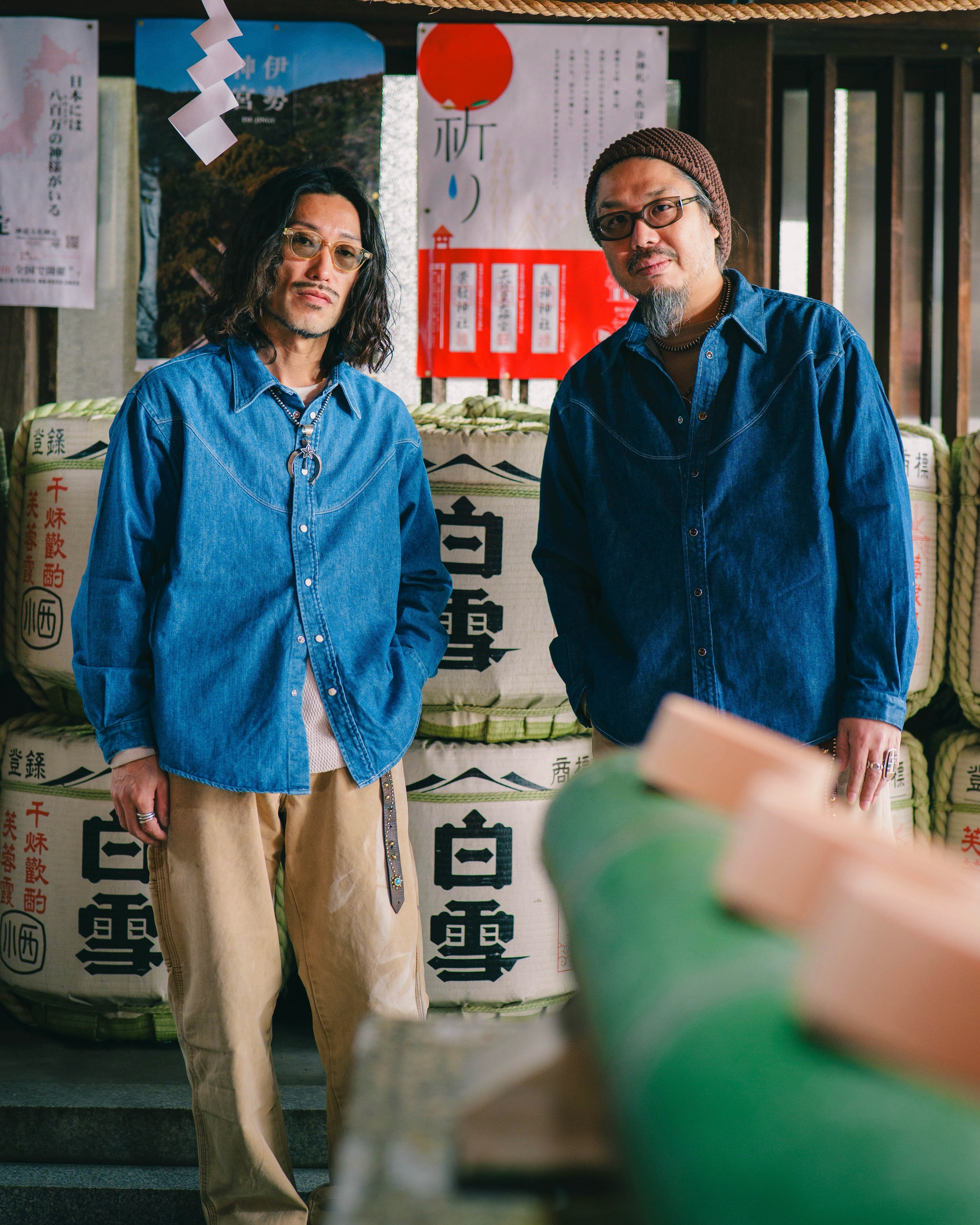 Nasngwam. ナスングワム / BRIGHT DENIM SHIRTS ブライトデニムウエスタンシャツ (USED WASH ユーズドウォッシュ)