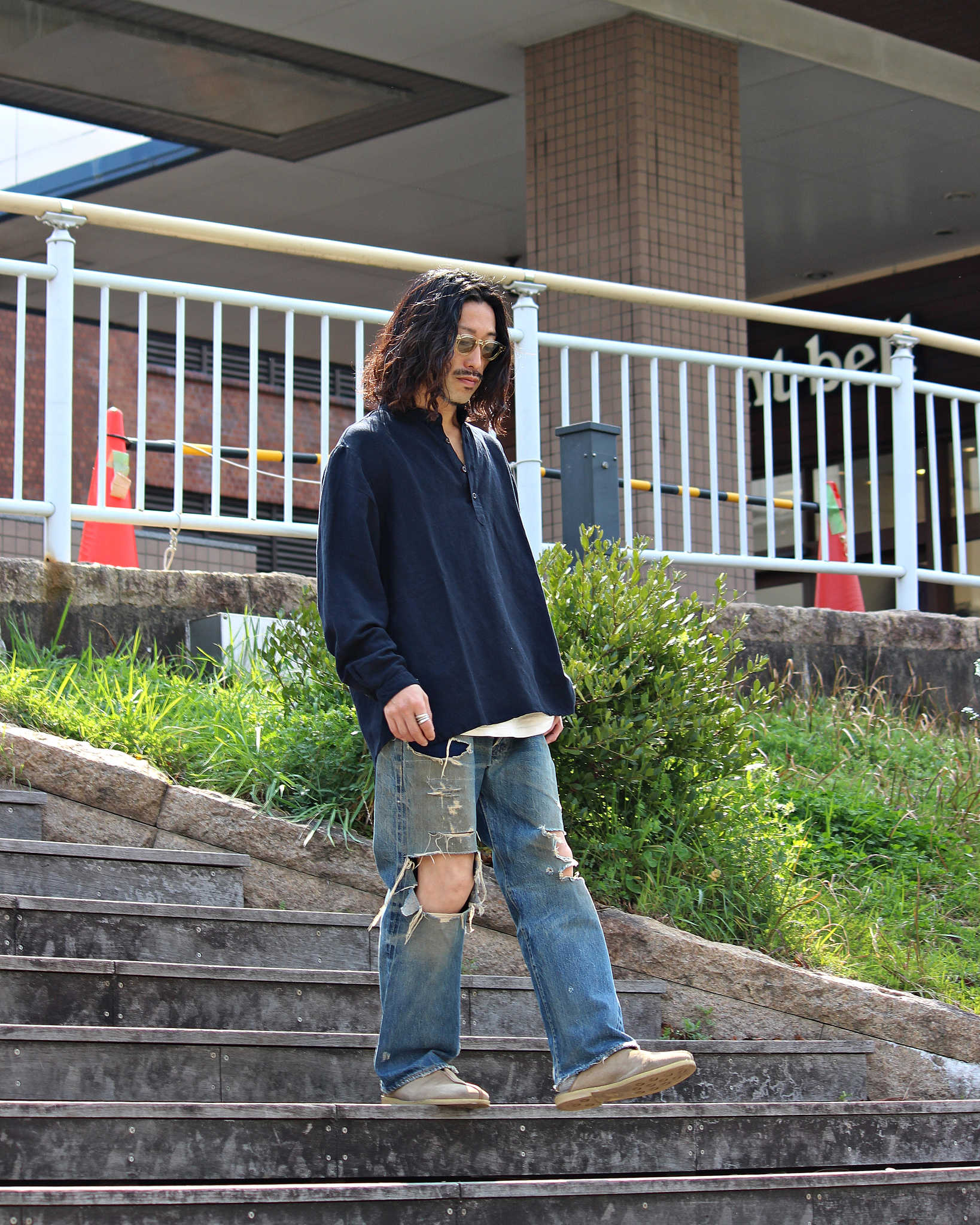 Nasngwam. ナスングワム / ATELIER SHIRTS アトリエシャツ (DARK NAVY