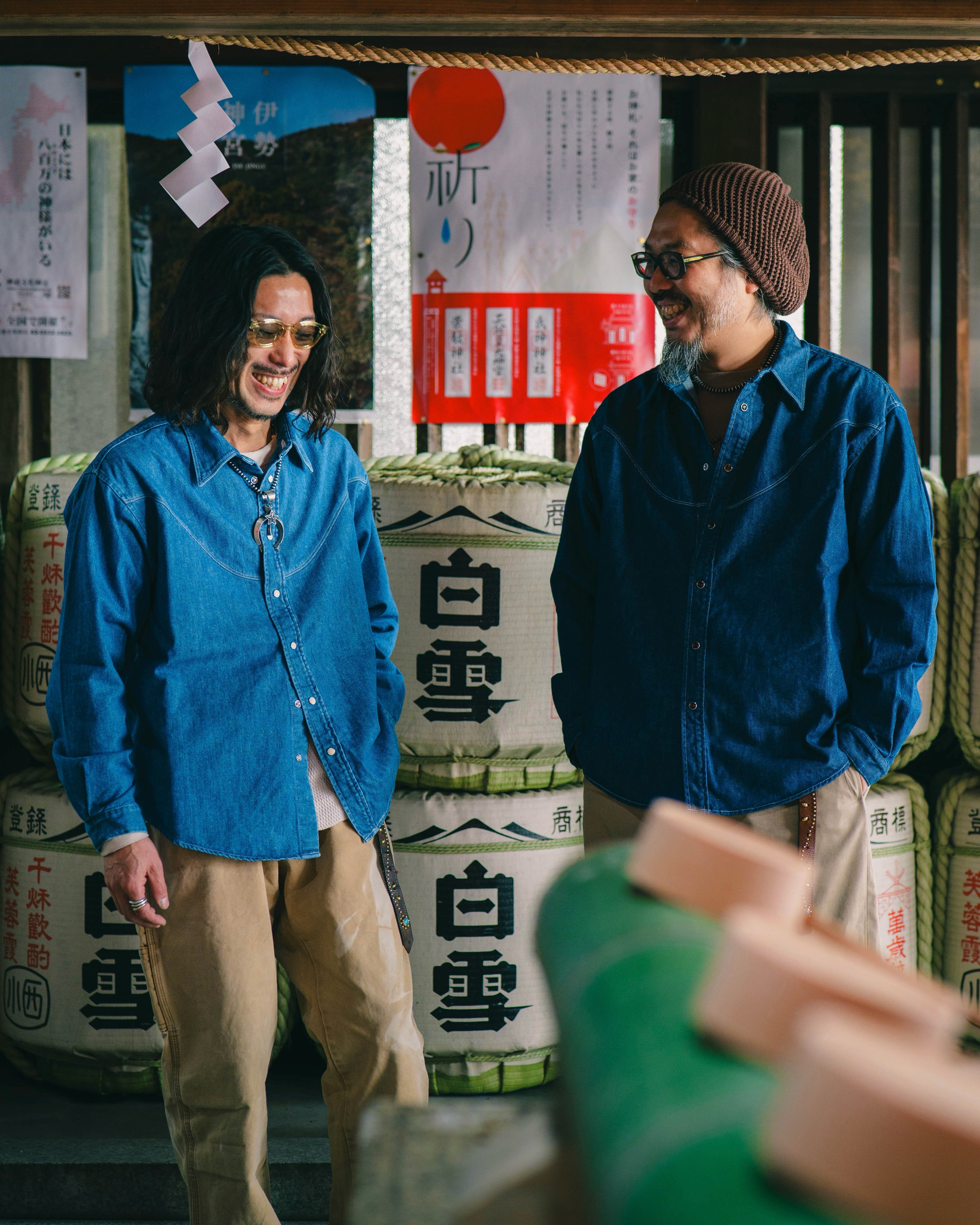 Nasngwam. ナスングワム / BRIGHT DENIM SHIRTS ブライトデニムウエスタンシャツ (USED WASH ユーズドウォッシュ)
