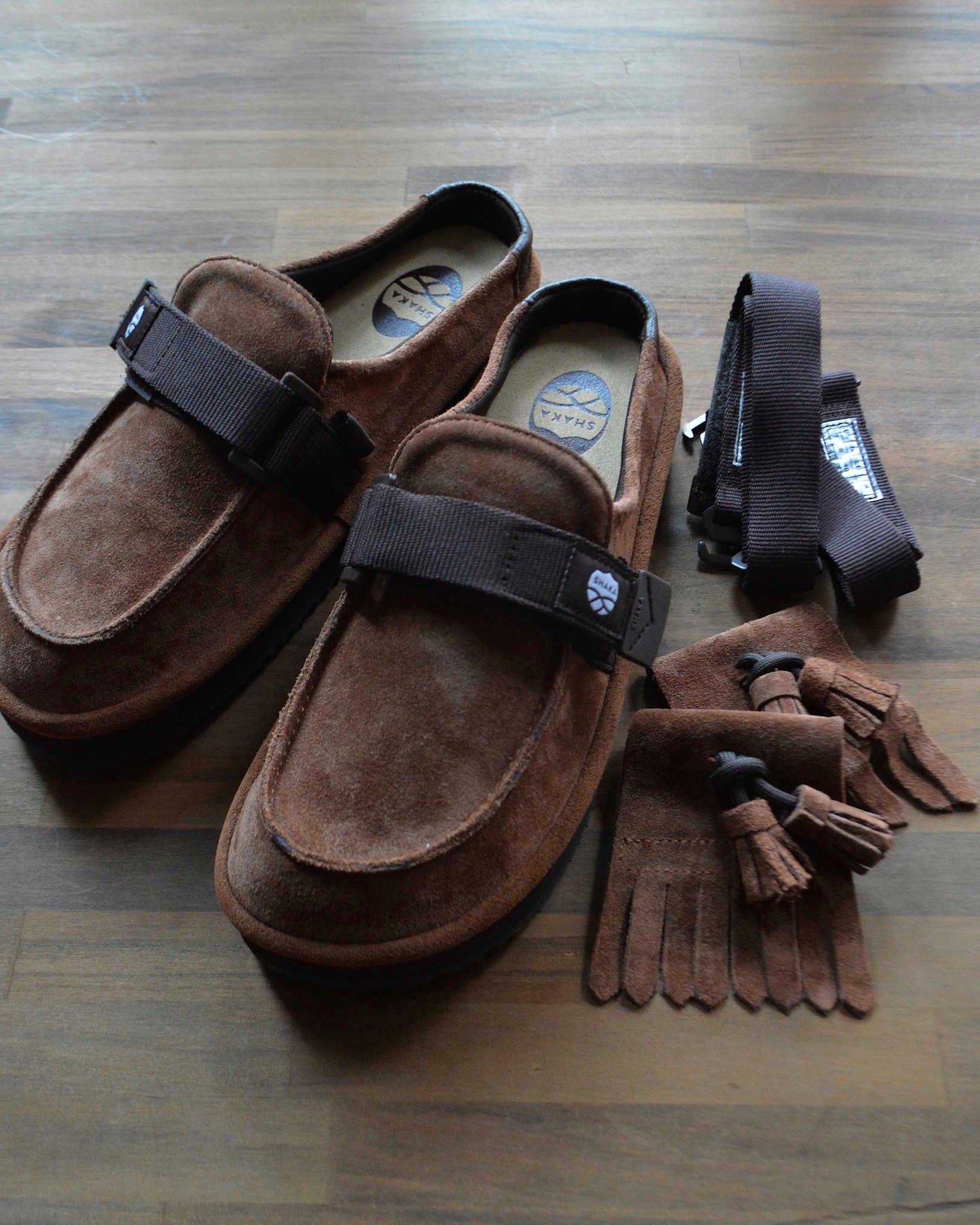 SHAKA シャカ / MOC MULE TASSEL SUEDE モックミュールタッセルスエード (MAROON マルーン)
