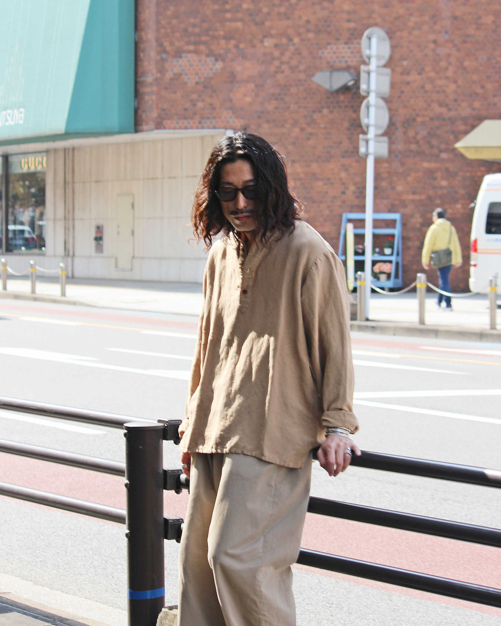 Nasngwam. ナスングワム / ATELIER SHIRTS アトリエシャツ (BEIGE ベージュ)