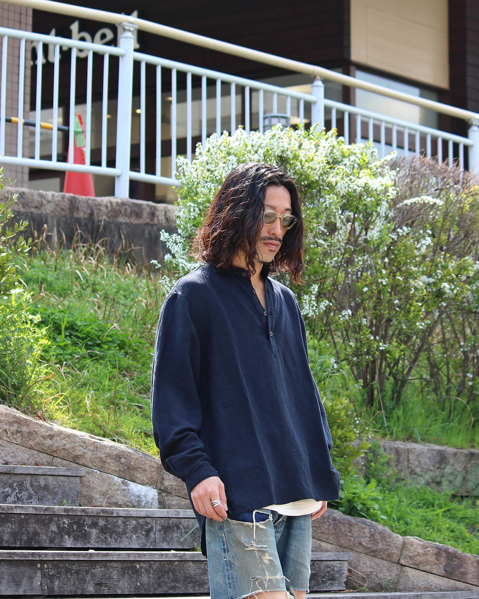 Nasngwam. ナスングワム / ATELIER SHIRTS アトリエシャツ (DARK NAVY ダークネイビー)