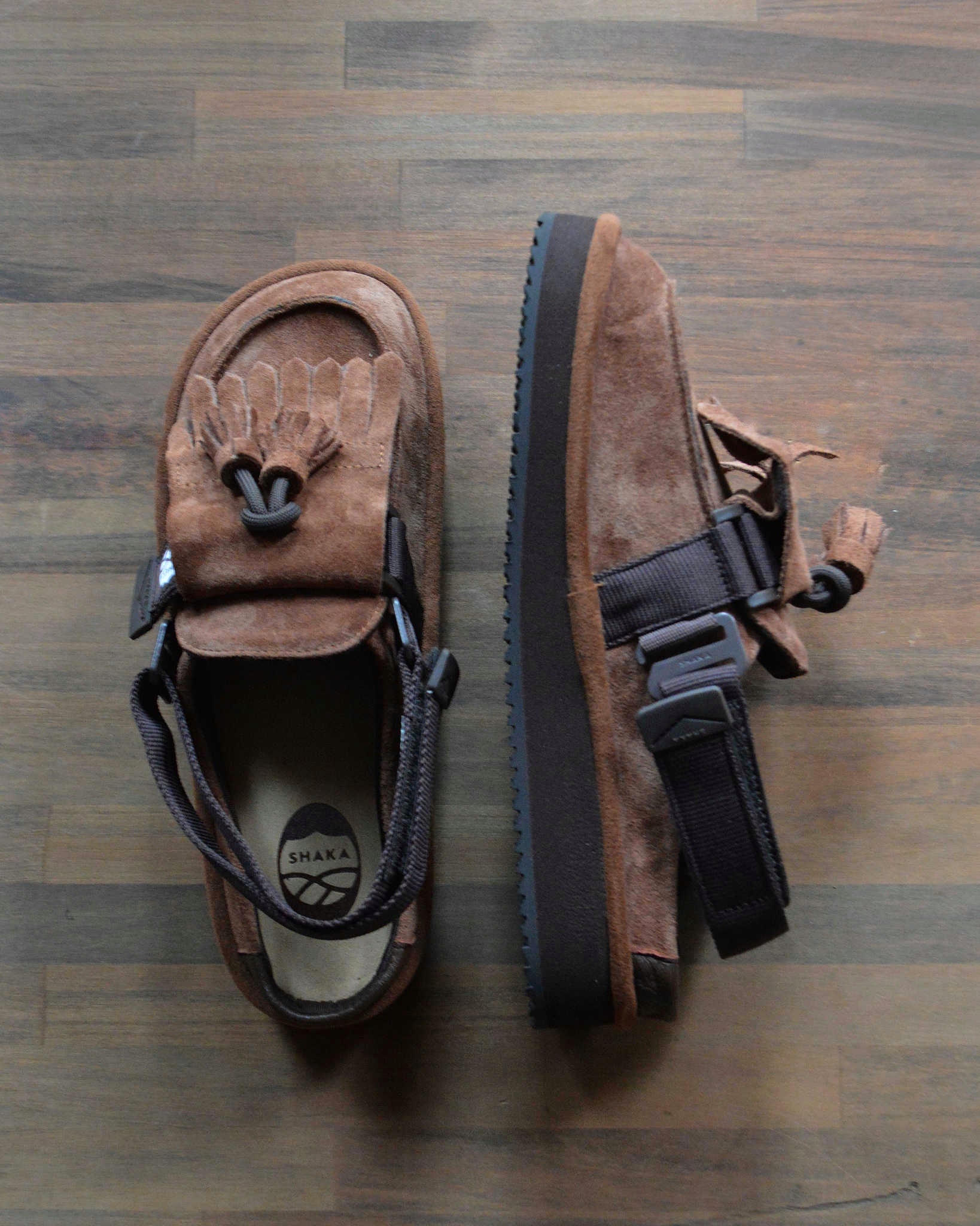SHAKA シャカ / MOC MULE TASSEL SUEDE モックミュールタッセルスエード (MAROON マルーン)