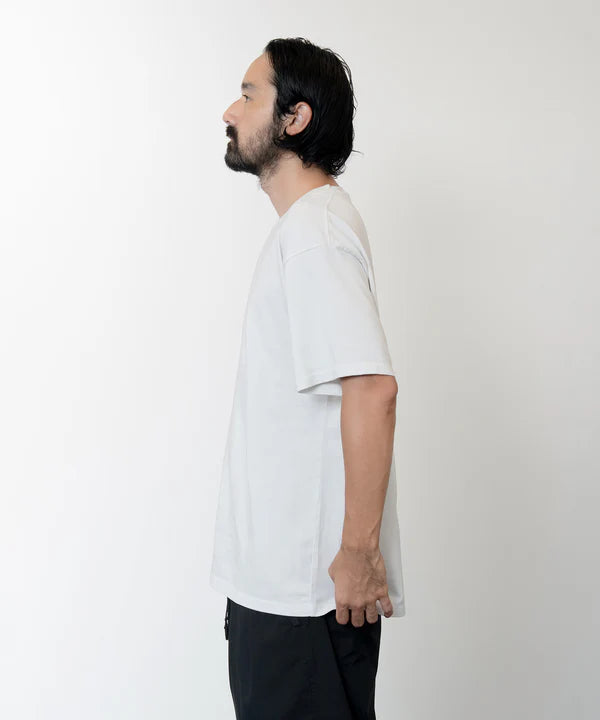 Knuu ヌウ / Heavy Crewneck Pigment Dye T-Shirt  ヘビークルーネックピグメントダイティーシャツ (OFF-WHITE オフホワイト)