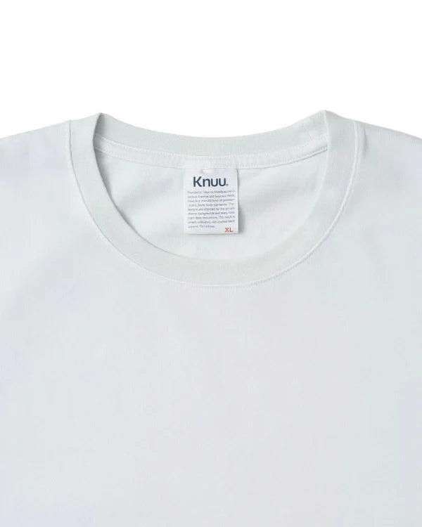 Knuu ヌウ / Heavy Crewneck Pigment Dye T-Shirt  ヘビークルーネックピグメントダイティーシャツ (OFF-WHITE オフホワイト)