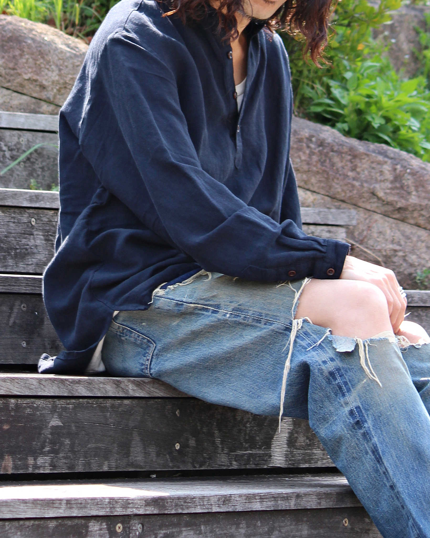 Nasngwam. ナスングワム / ATELIER SHIRTS アトリエシャツ (DARK NAVY ダークネイビー)
