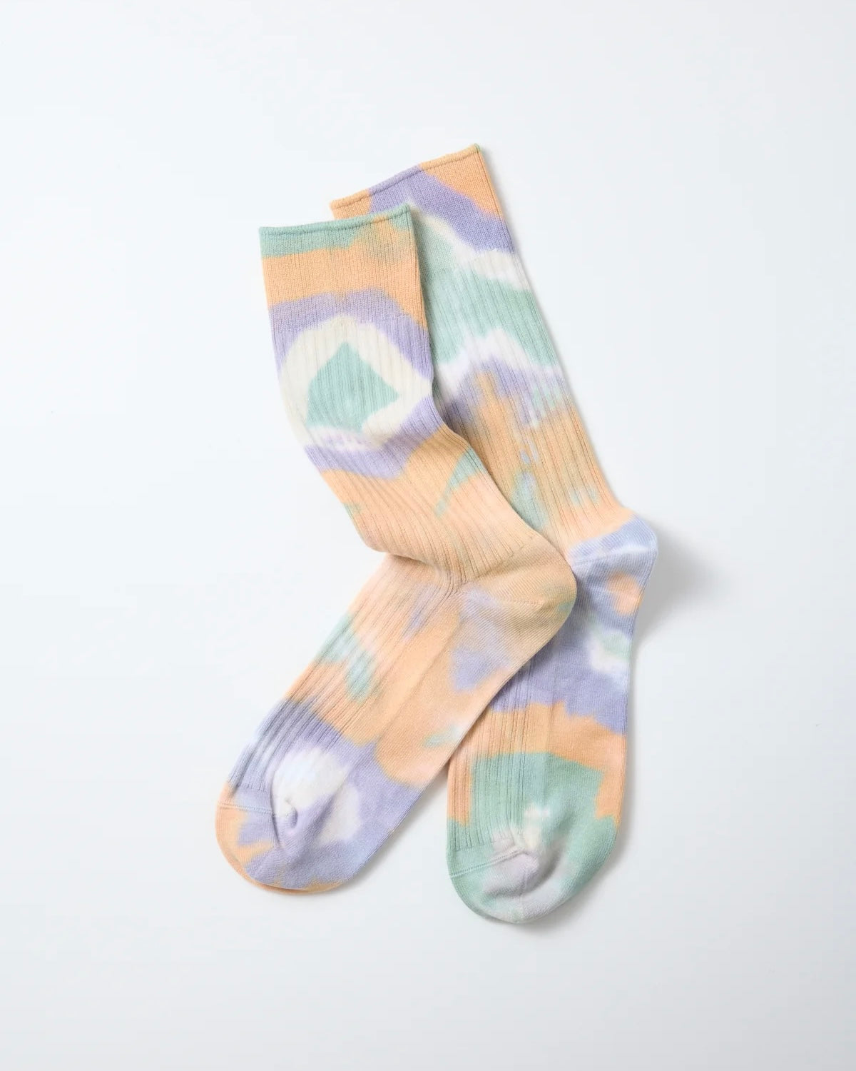 ROTOTO ロトト / TIE DYE SWEDISH MILITARY RIB SOCKS タイダイ スウィーディッシュ ミリタリーリブソックス