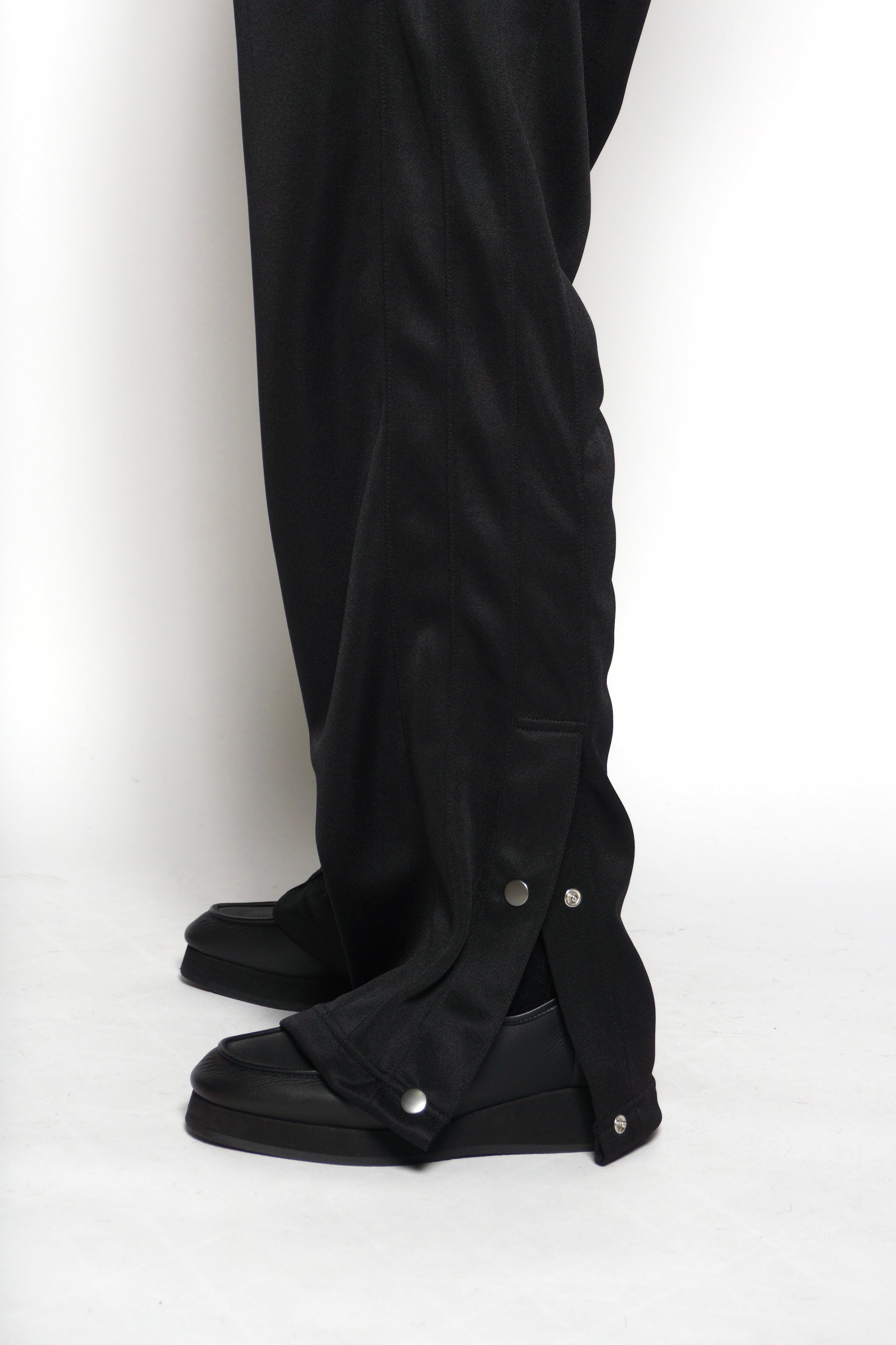 LOCARINA ロカリナ / SLIT TRACK PANTS スリットトラックパンツ (BLACK ブラック)