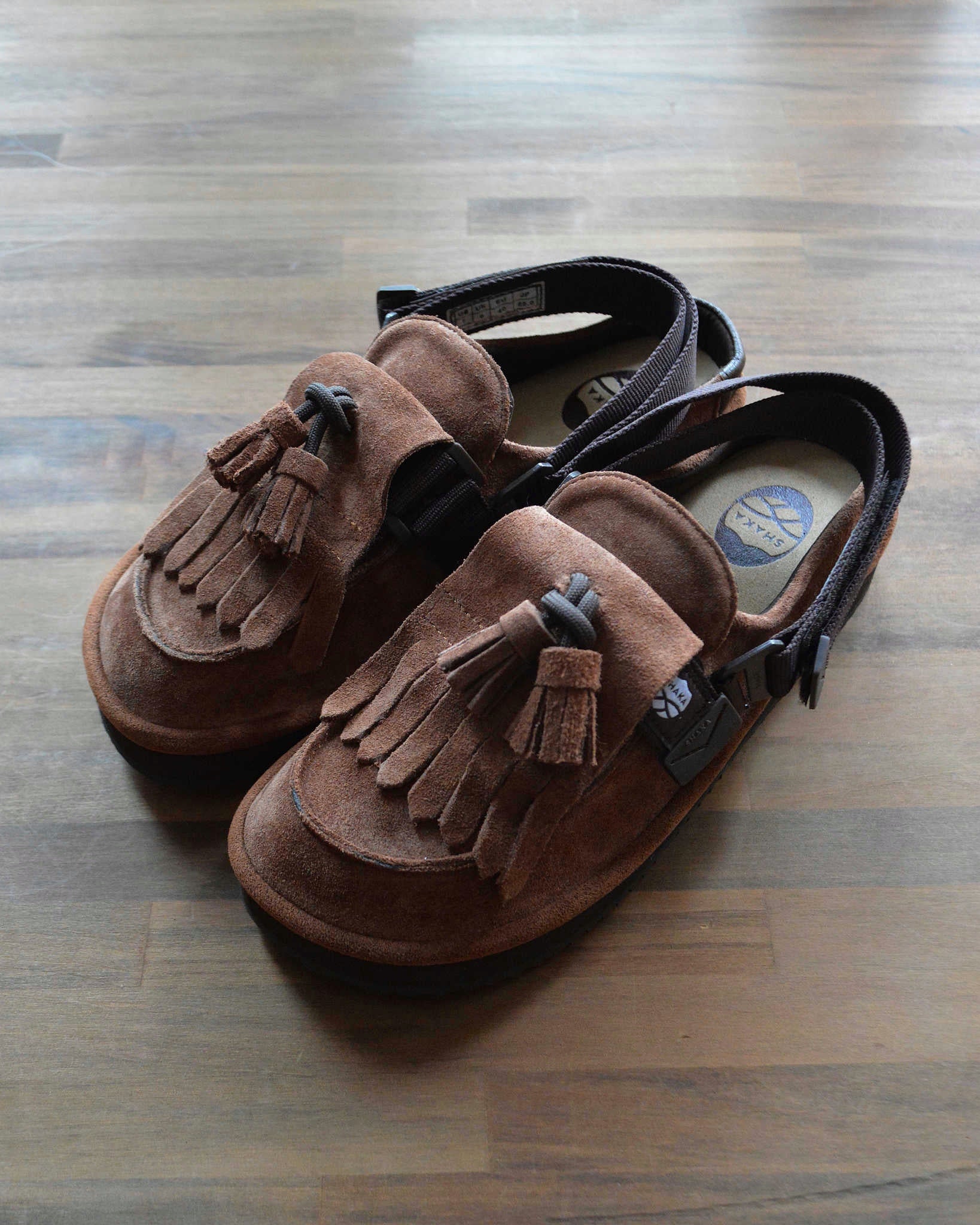 SHAKA シャカ / MOC MULE TASSEL SUEDE モックミュールタッセルスエード (MAROON マルーン)