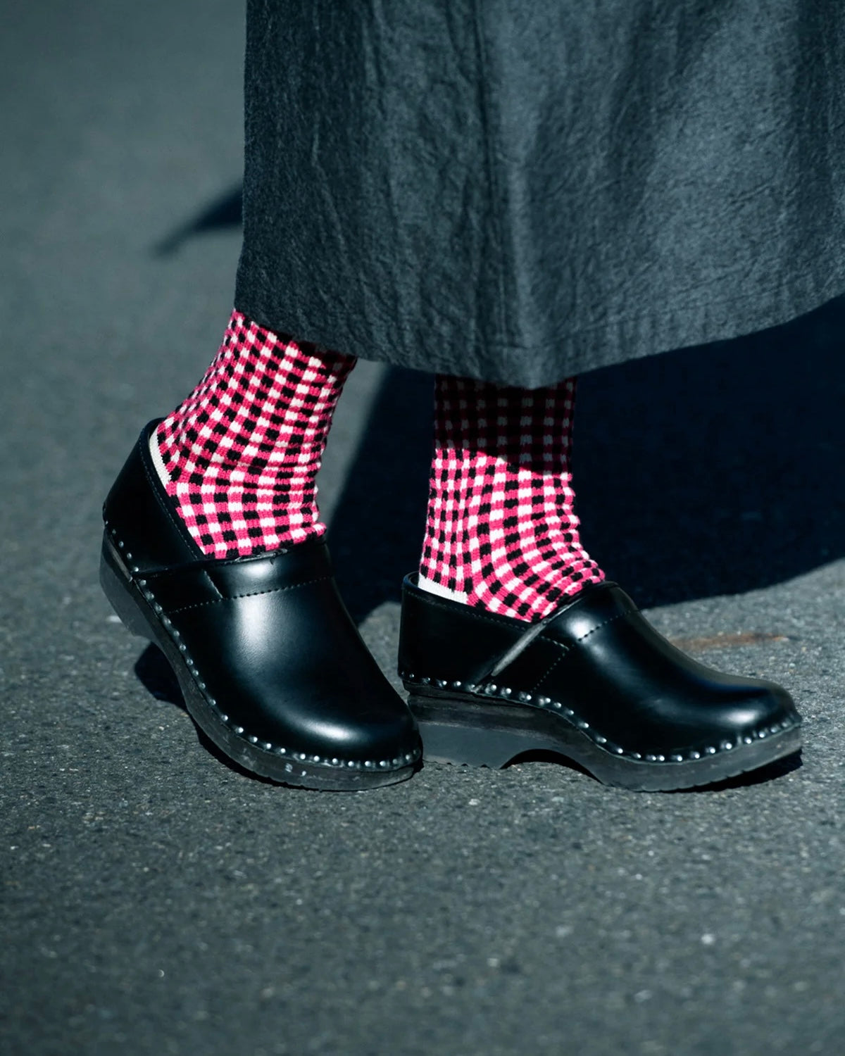 ROTOTO ロトト / GINGHAM CHECK SOCKS ギンガムチェックソックス