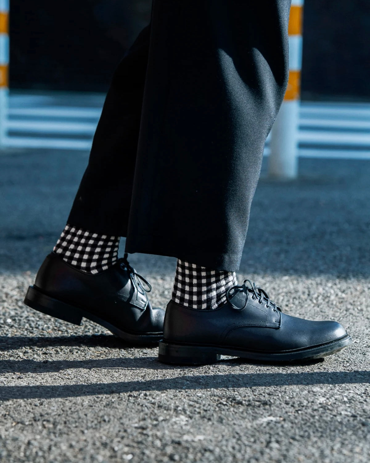 ROTOTO ロトト / GINGHAM CHECK SOCKS ギンガムチェックソックス