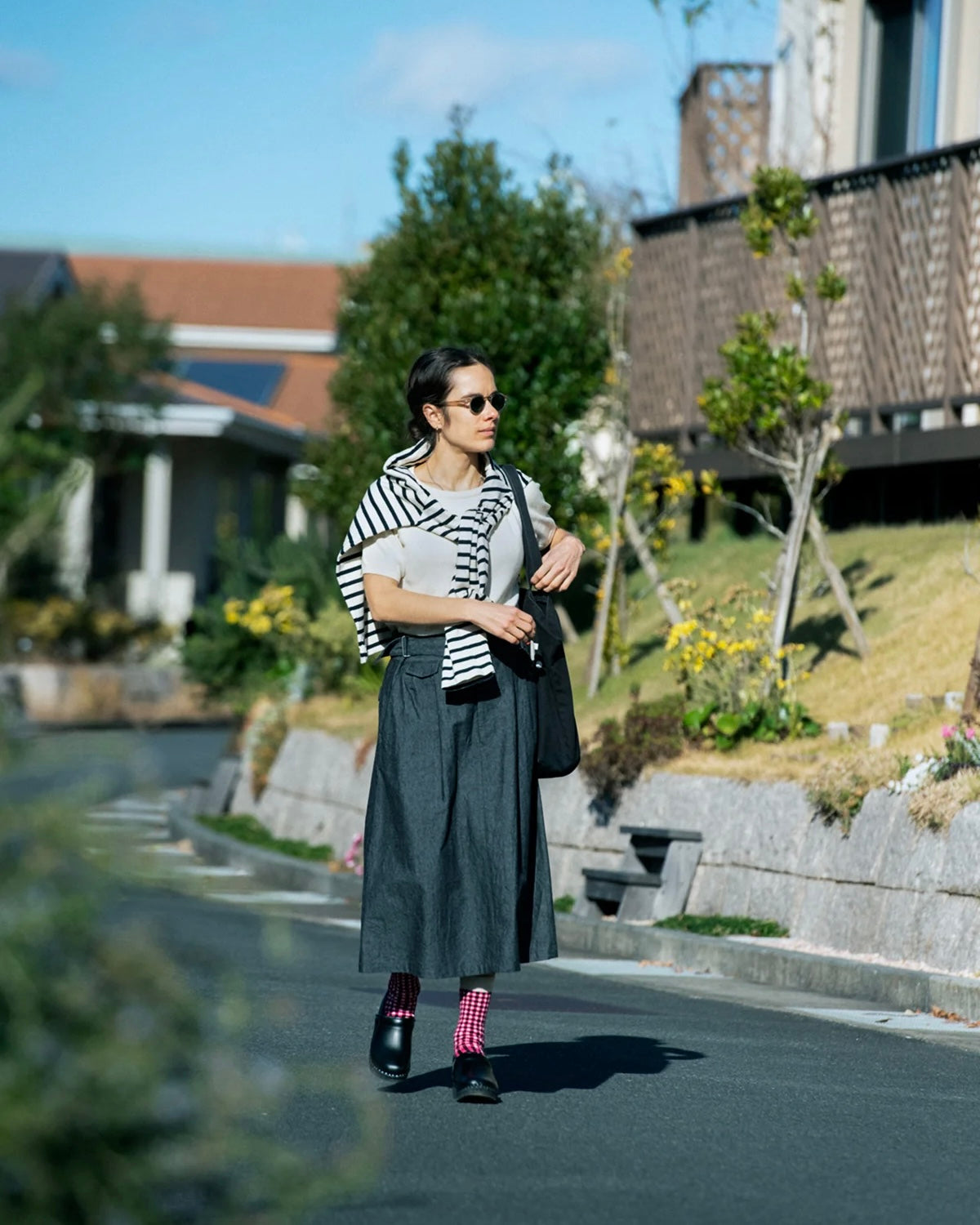 ROTOTO ロトト / GINGHAM CHECK SOCKS ギンガムチェックソックス