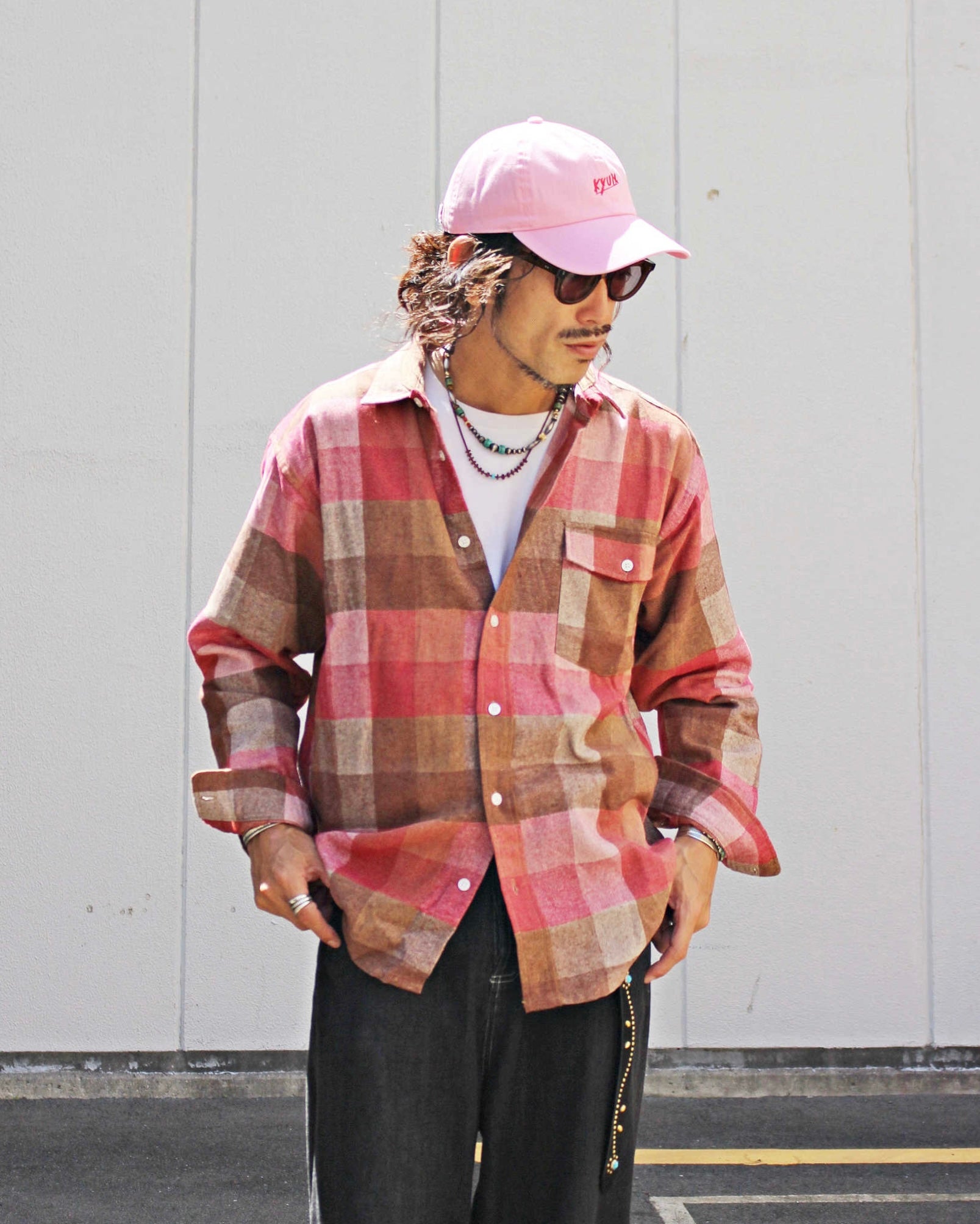 modemdesign モデムデザイン / STANDARD PLAID SHIRTS スタンダードプレイドシャツ (RED レッド)