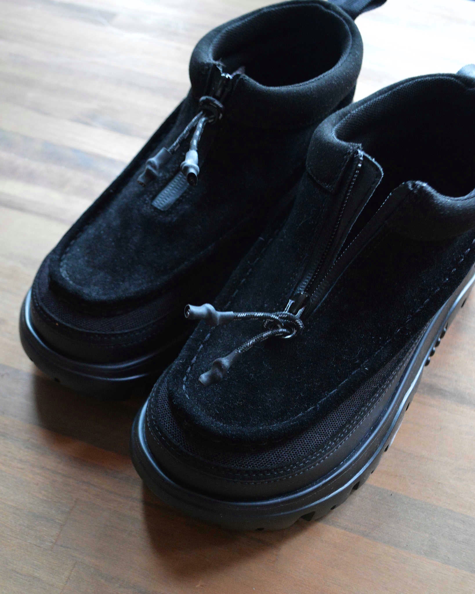 SHAKA シャカ / ZIP MOCASIN BOOTIE EX ジップモカシンブーティ (BLACK ブラック)