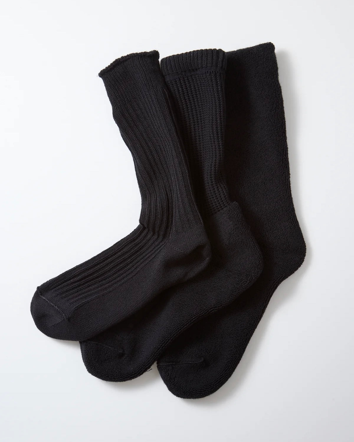 ROTOTO ロトト / ORGANIC DAILY 3 PACK CREW SOCKS オーガニックデイリー3パッククルーソックス