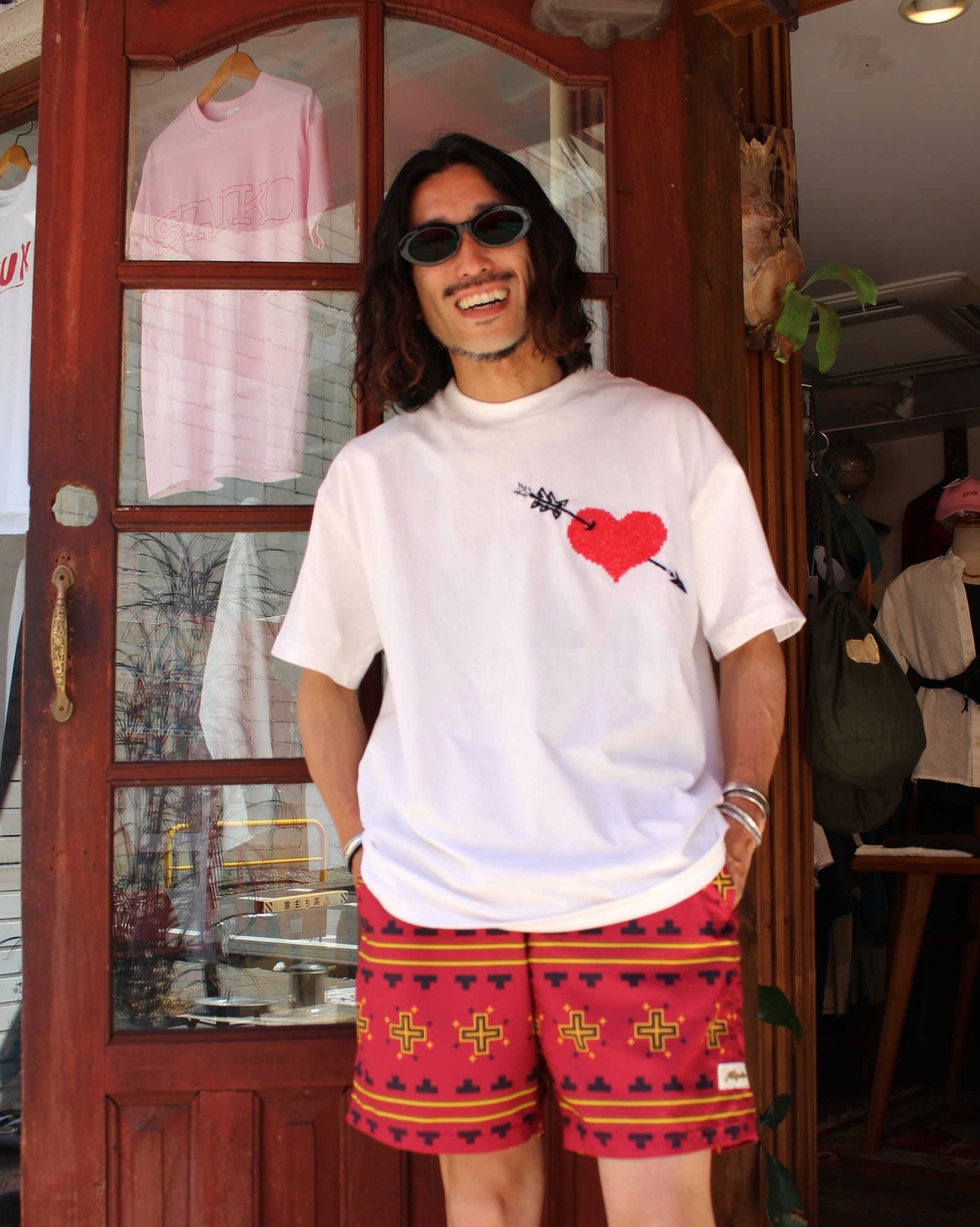 O.K. オーケー / HEART&ARROW S/S TEE ハートアンドアローティーシャツ (WHITE ホワイト)