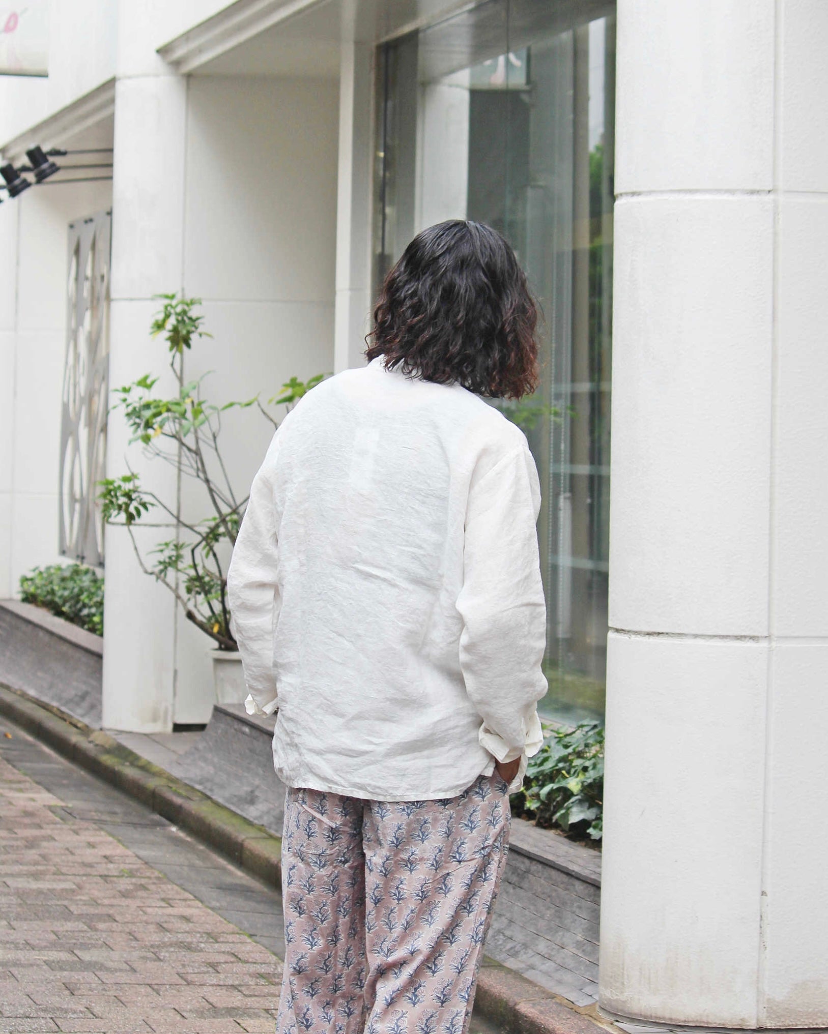 Nasngwam. ナスングワム / LIBERAL SHIRTS リベラルシャツ (WHITE ホワイト)