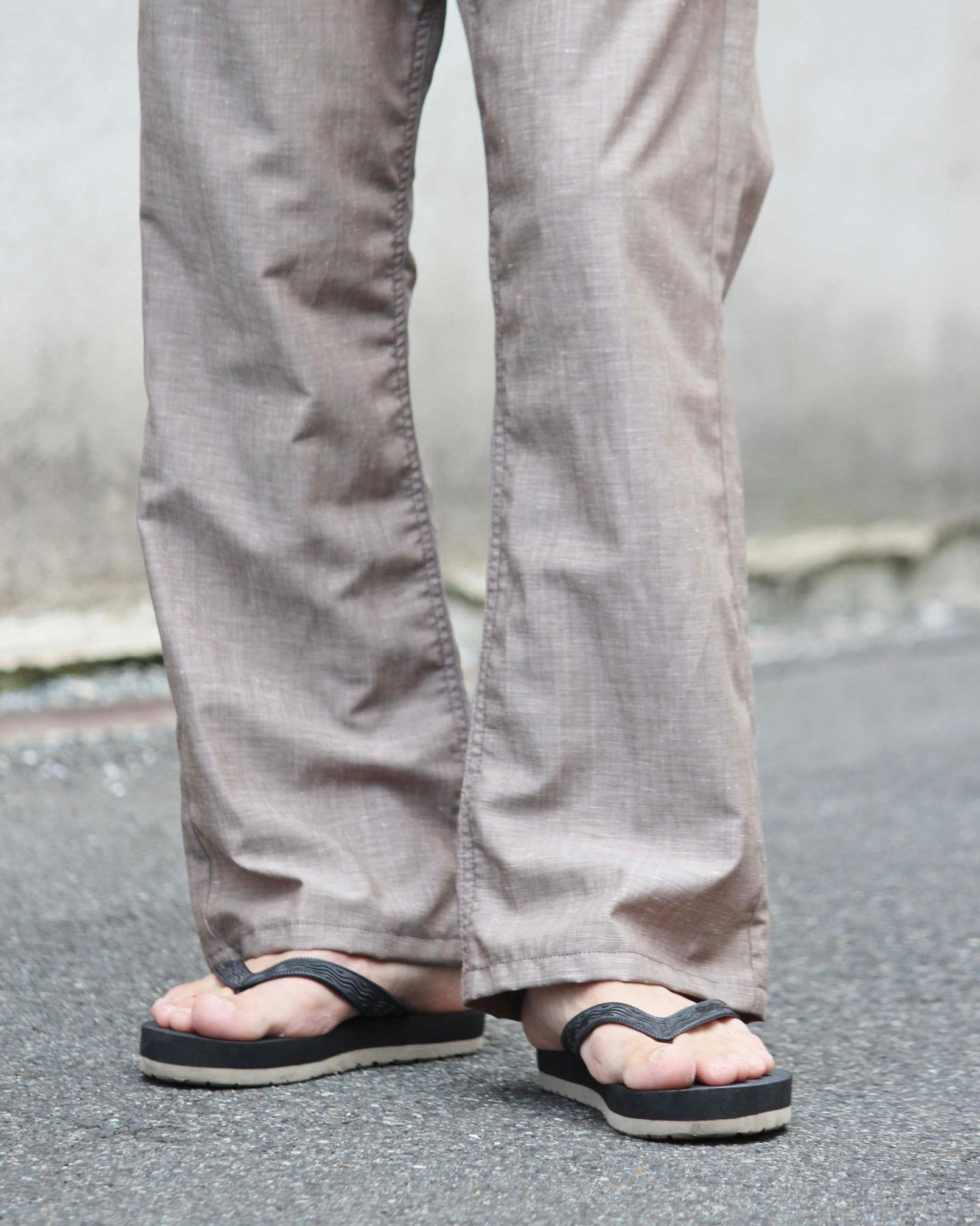 Nasngwam. ナスングワム / 70’s BELL PANTS セブンティーズベルパンツ (BROWN ブラウン)