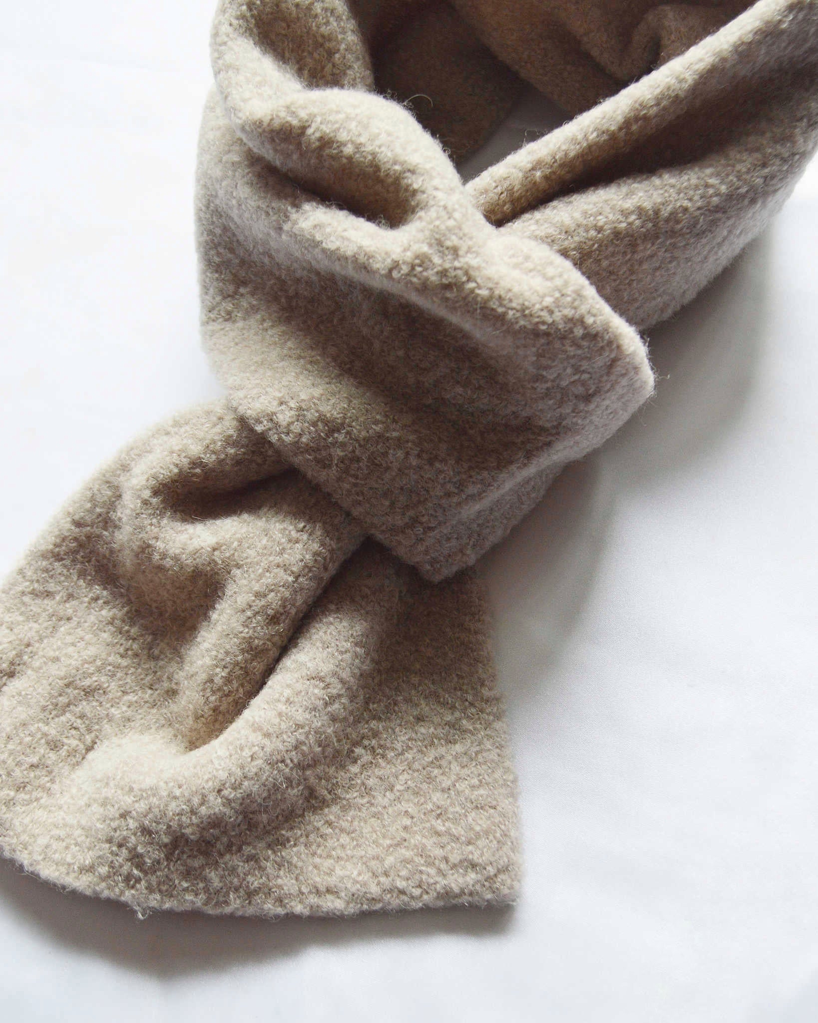 ROTOTO ロトト / ALPACA BOUCLE SHORT MUFFLER アルパカブークレショートマフラー