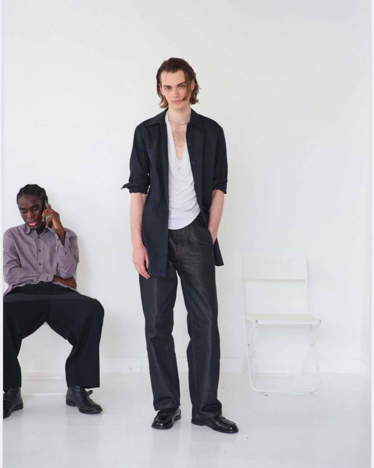 C.M.P,Y シーエムピーワイ / #No.2 -Standard Jeans- スタンダードジーンズ (BLACK×GOLD ブラックゴールド)