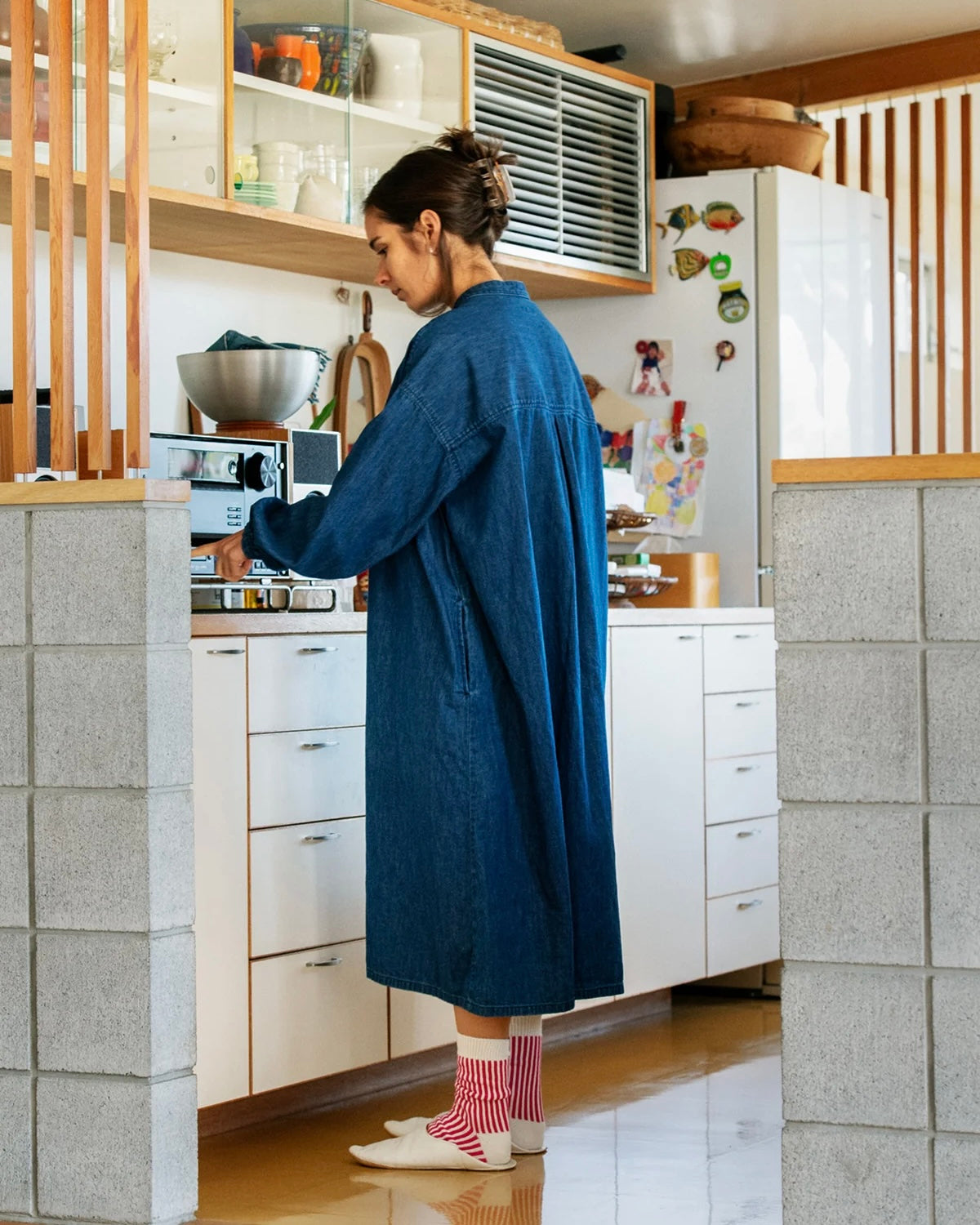 ROTOTO ロトト / VERTICAL STRIPE SOCKS バーチカルストライプソックス