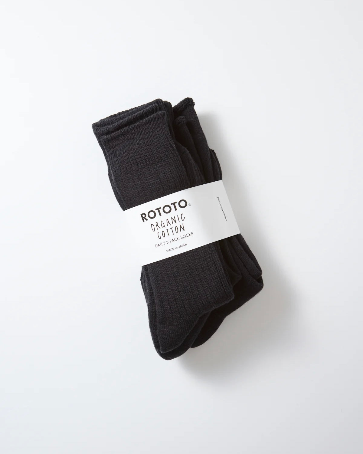 ROTOTO ロトト / ORGANIC DAILY 3 PACK CREW SOCKS オーガニックデイリー3パッククルーソックス