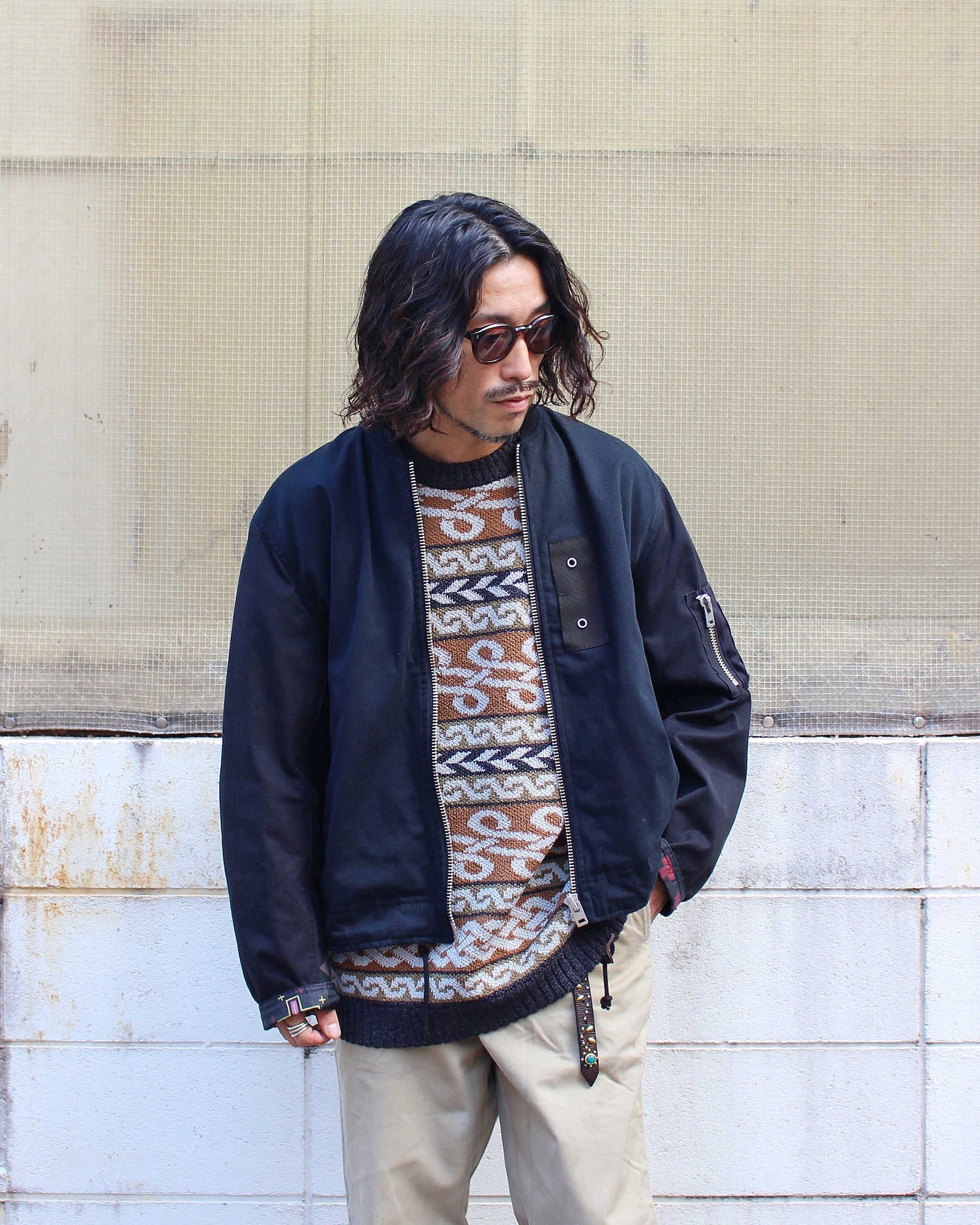 Nasngwam. ナスングワム / BRAID KNIT ブレイドニット (BROWN ブラウン)