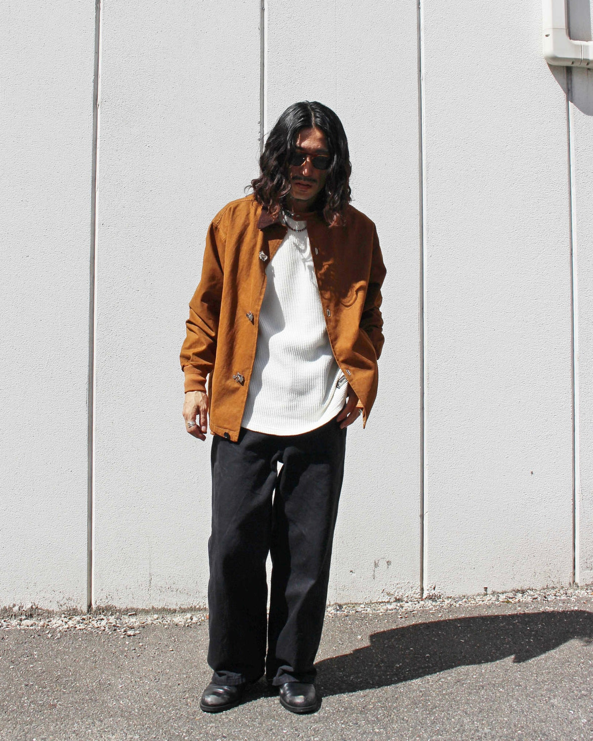 modemdesign モデムデザイン / FIREMAN JACKET ファイヤーマンジャケット (CAMEL キャメル)