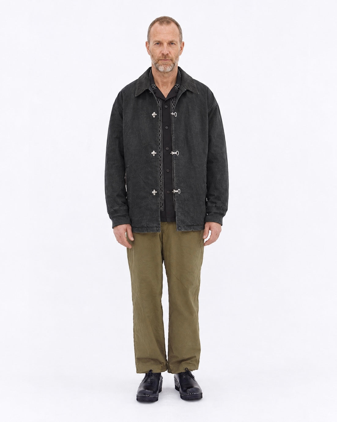 modemdesign モデムデザイン / FIREMAN JACKET ファイヤーマンジャケット (BLACK ブラック)