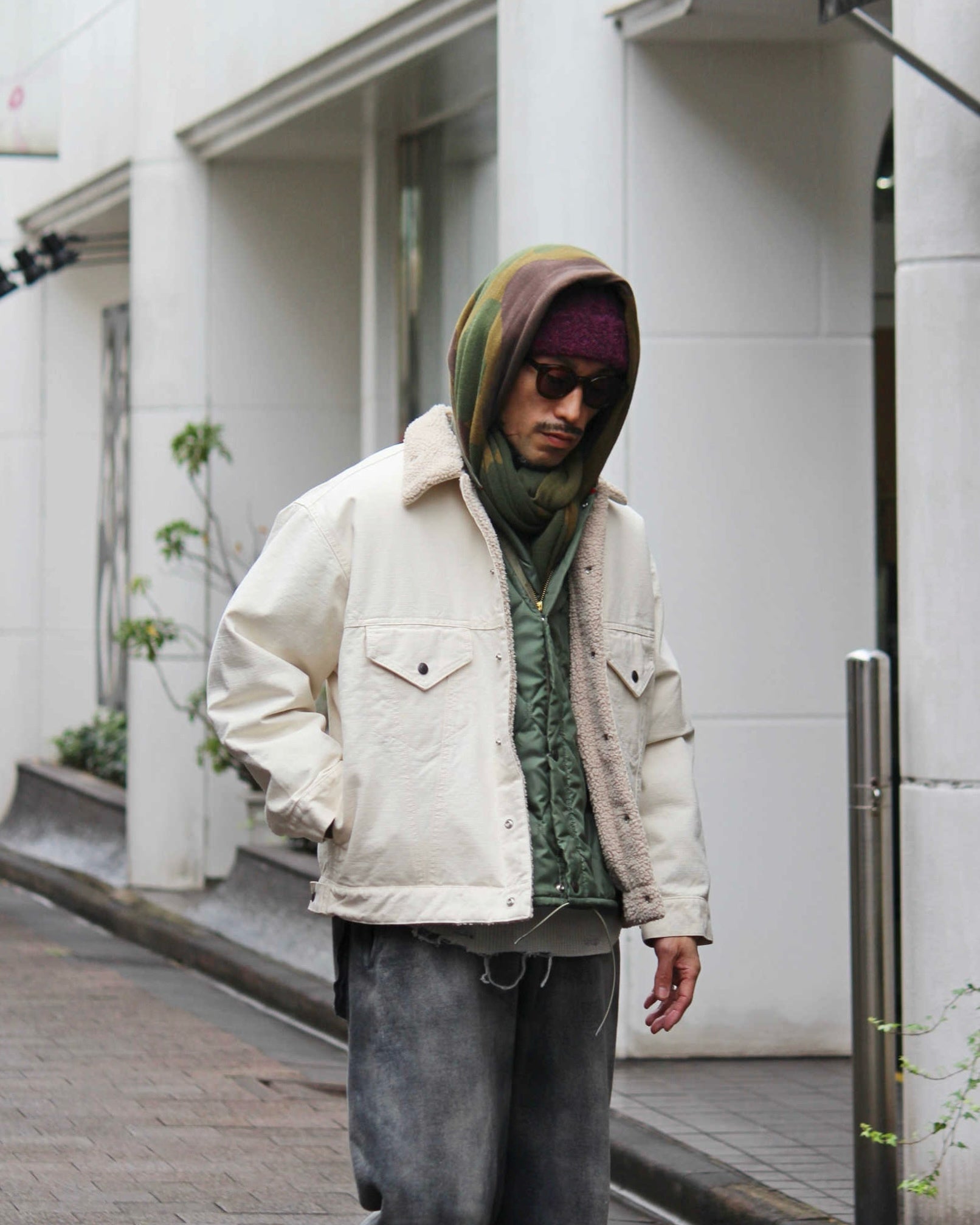 IMPRESTORE インプレストア / Niki | Denim boa jacket デニムボア
