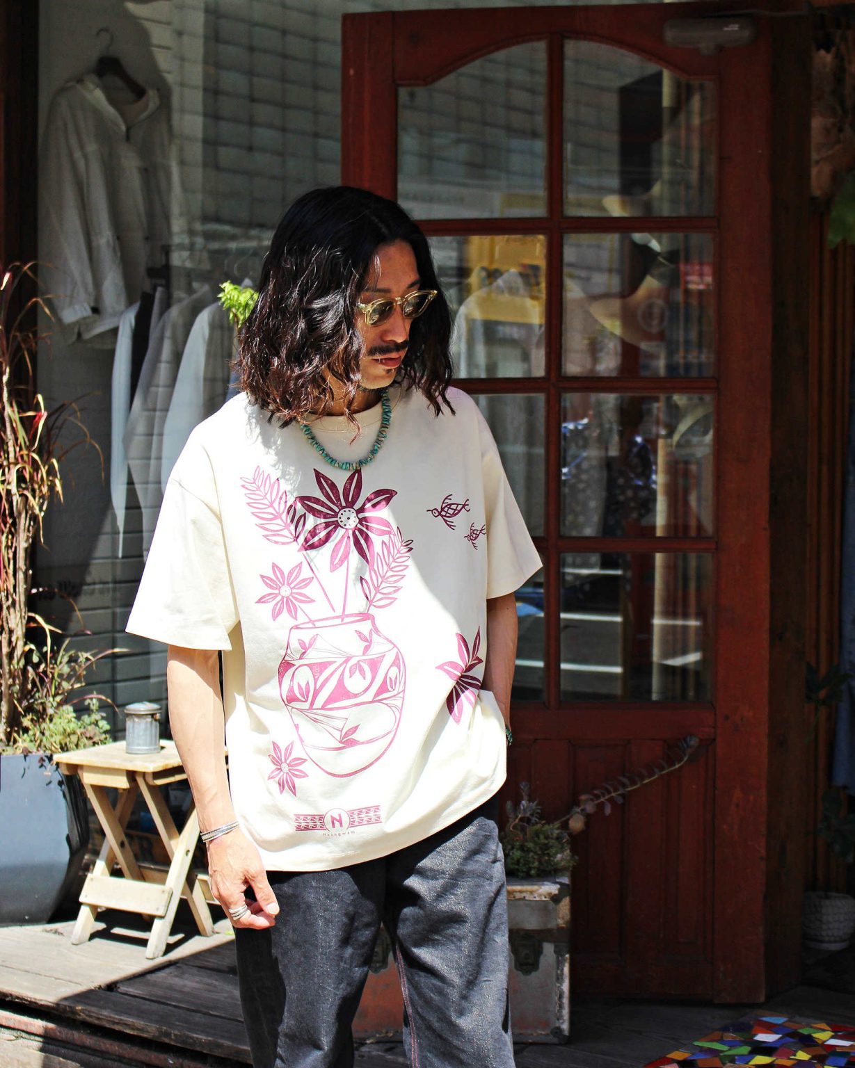 Nasngwam. ナスングワム / VASE TEE ヴェイスティー (NATURAL ナチュラル)