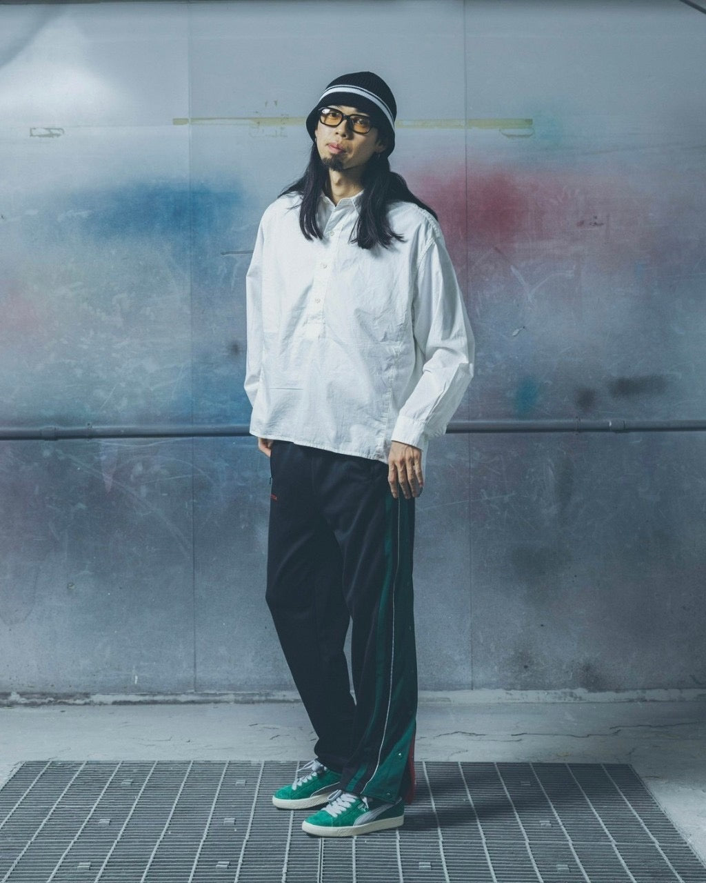 IMPRESTORE インプレストア / WARREN | BASKET JERSEY PANTS バスケットジャージパンツ (BLACK ブラック)