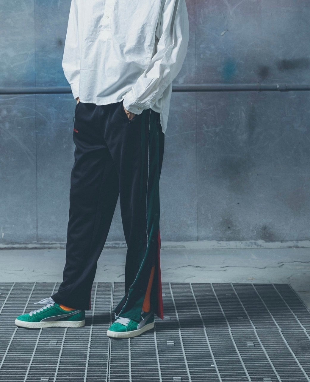 IMPRESTORE インプレストア / WARREN | BASKET JERSEY PANTS バスケットジャージパンツ (BLACK ブラック)