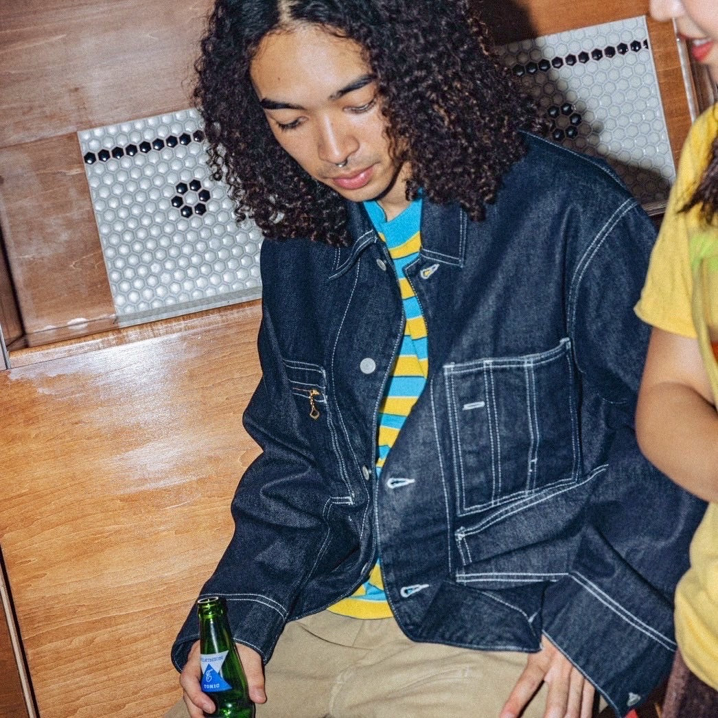 IMPRESTORE インプレストア / Glover グローバー | Short length coveralls ショートレングスカバーオール (Blue Denim Onewash ブルーデニムワンウォッシュ)