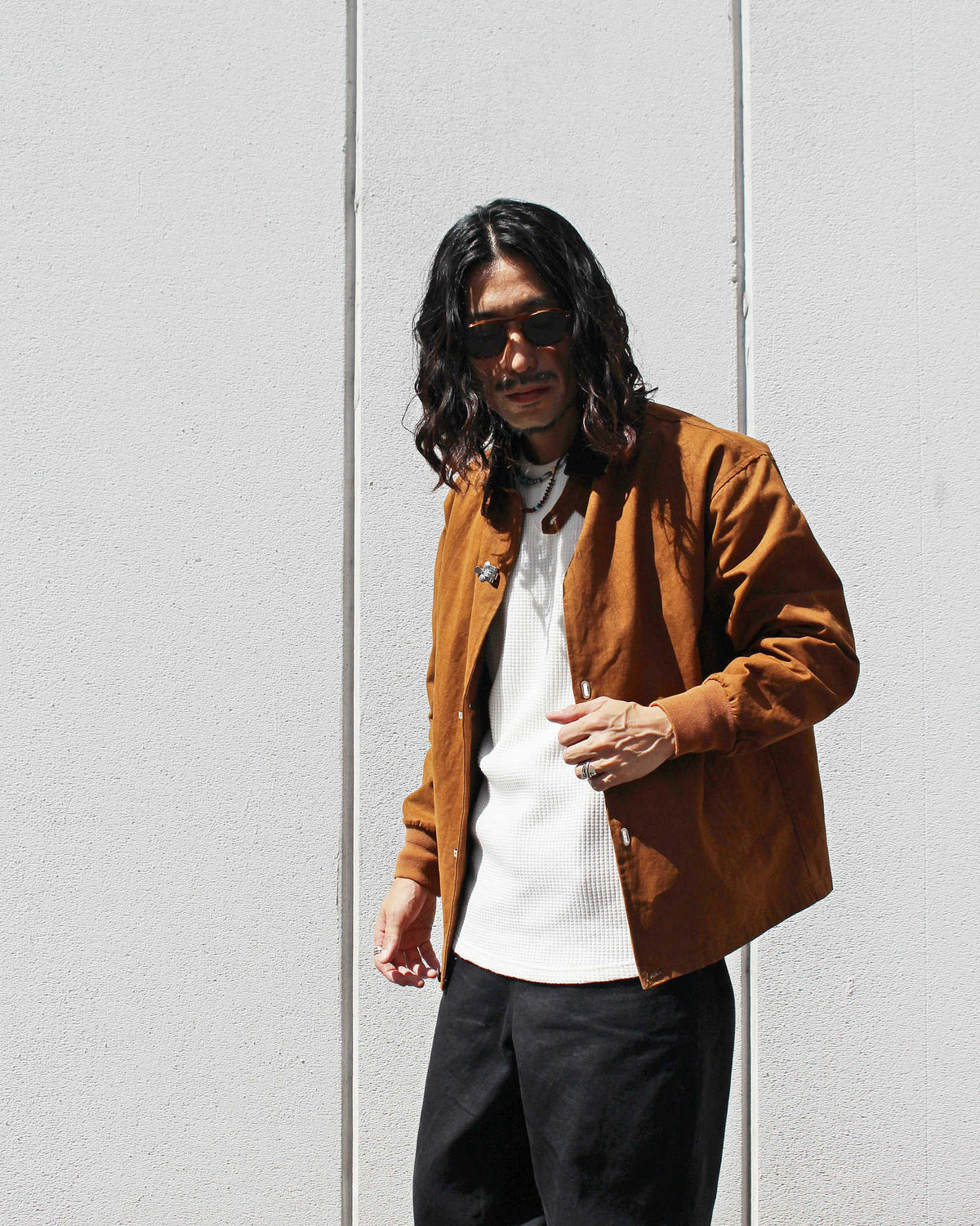 modemdesign モデムデザイン / FIREMAN JACKET ファイヤーマンジャケット (CAMEL キャメル)