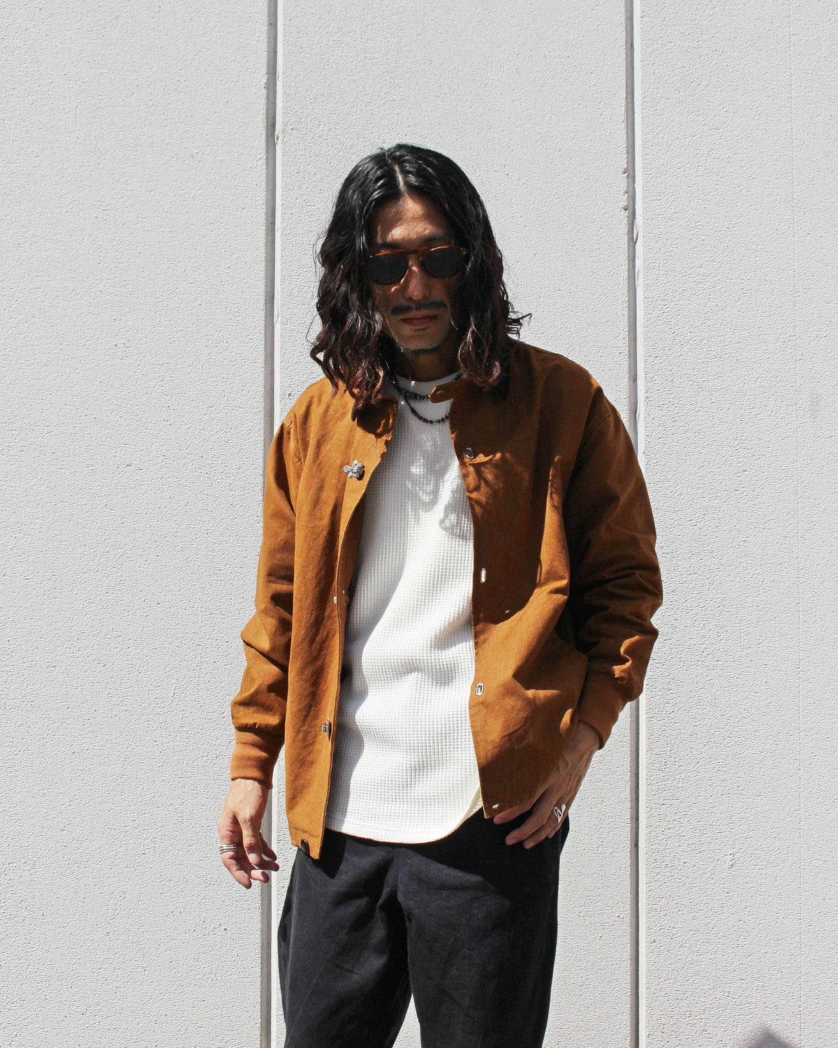 modemdesign モデムデザイン / FIREMAN JACKET ファイヤーマンジャケット (CAMEL キャメル)
