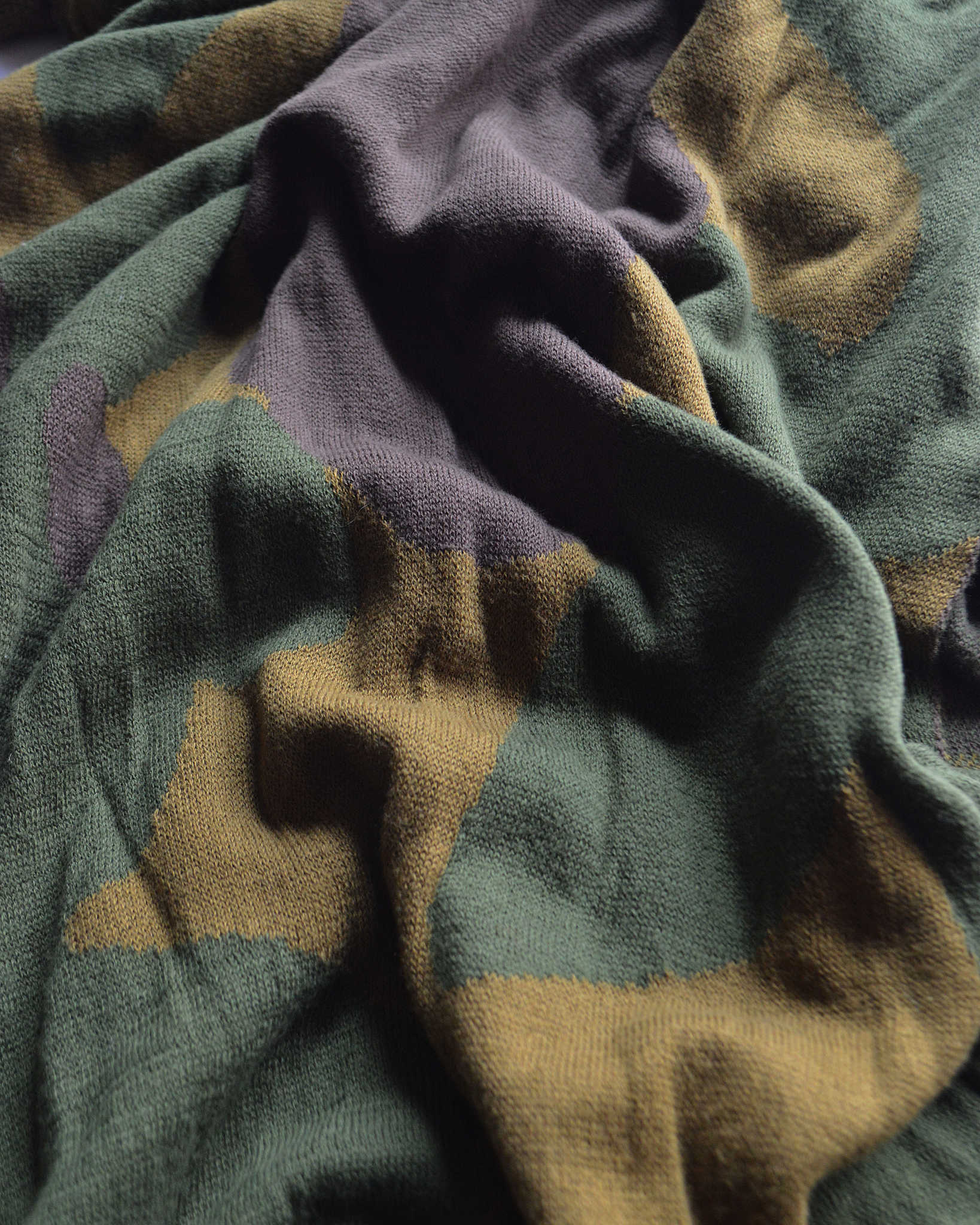 ROTOTO ロトト / DUCK CAMO COTTON SHAWL MUFFLER ダックカモコットンショールマフラー (O.D./BROWN  オーディーブラウン)