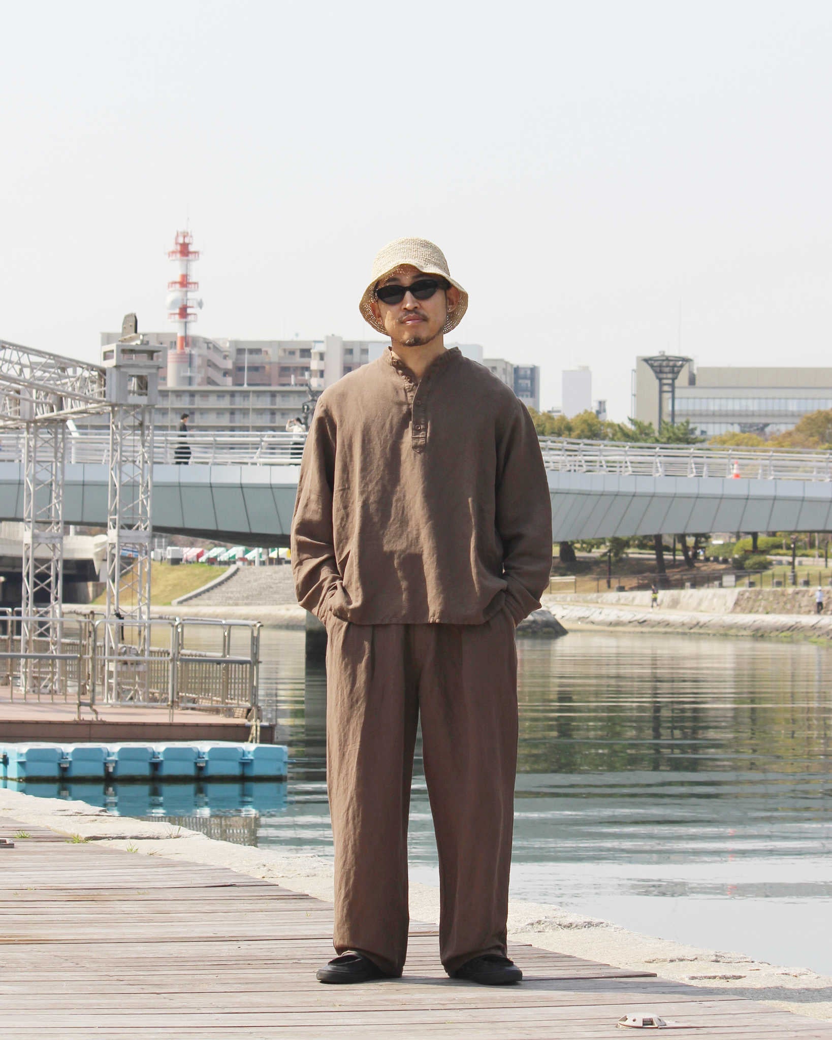 Nasngwam. ナスングワム / LABORER PANTS ラボラーパンツ (OLIVE オリーブ)