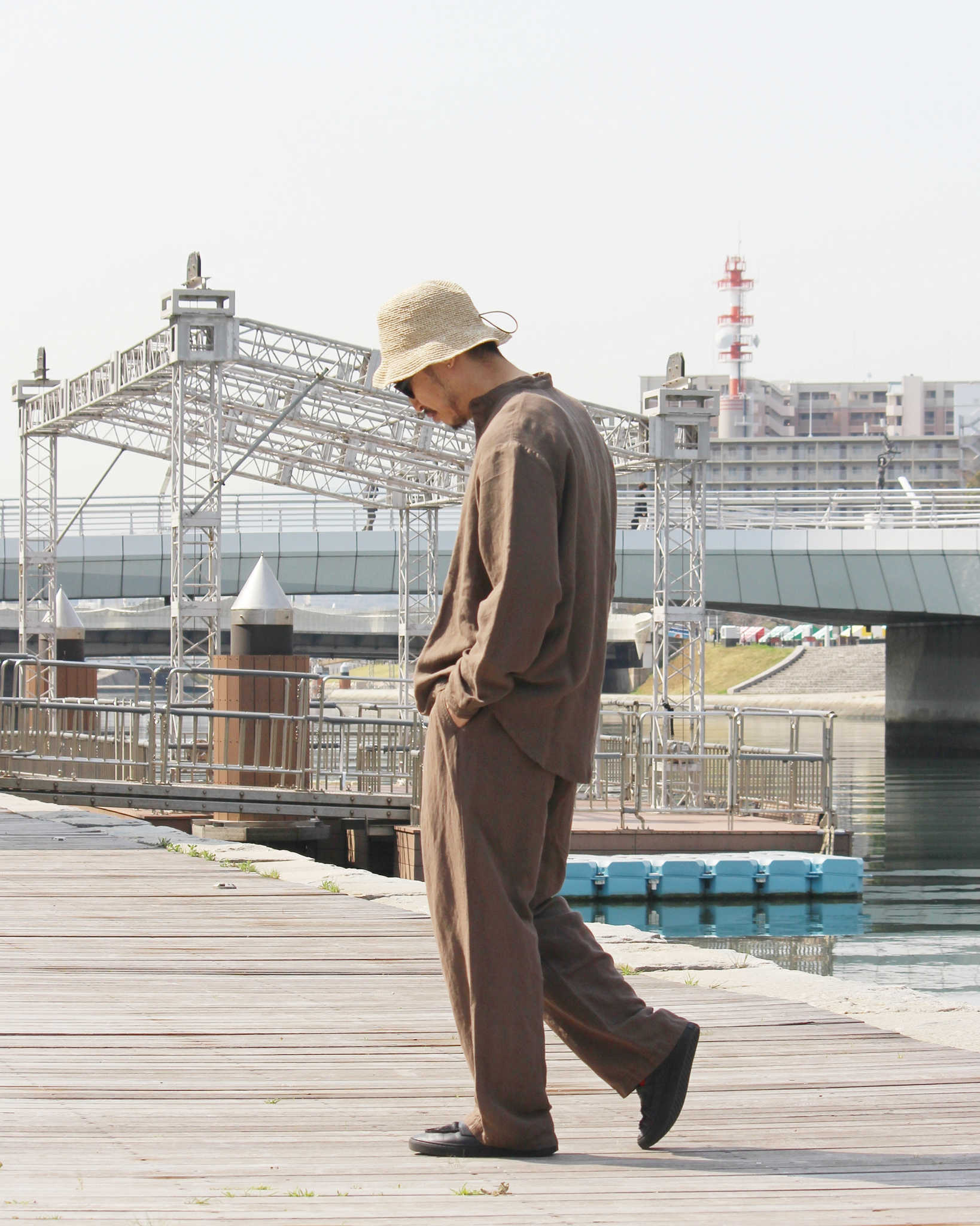 Nasngwam. ナスングワム / LABORER PANTS ラボラーパンツ (OLIVE オリーブ)