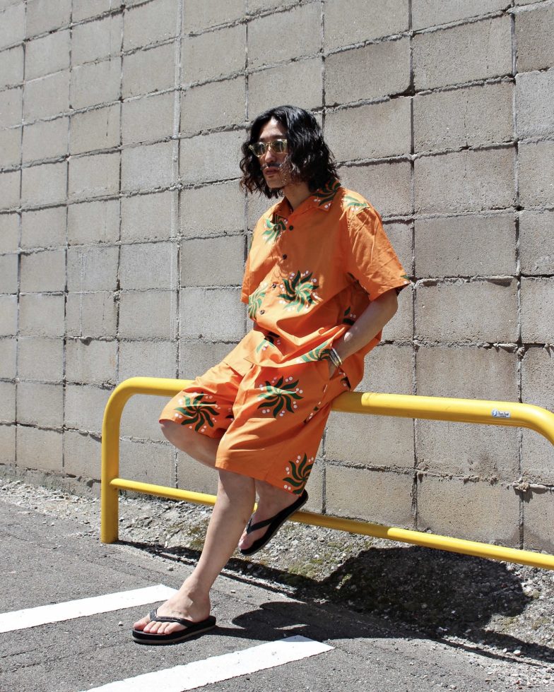 HAVE A GRATEFUL DAY ハブアグレイトフルデイ / BOARD SHORTS ボードショーツ (ORANGE オレンジ)