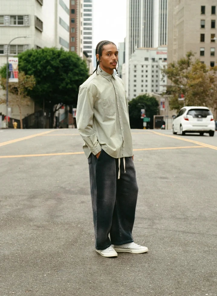 MOOJIMOOJI ムージームージ / MOOJI SWEAT PANTS ムージースウェットパンツ (AGED BLACK エイジドブラック)