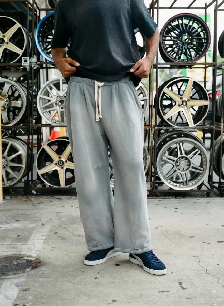 MOOJIMOOJI ムージームージ / MOOJI SWEAT PANTS ムージースウェットパンツ (AGED GRAY エイジドグレー)