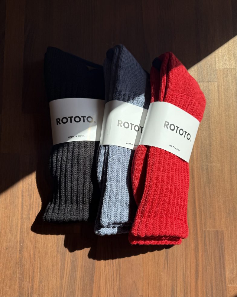 ROTOTO ロトト / LOOSE PILE CREW SOCKS ルーズパイルソックス