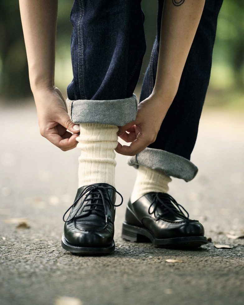 ROTOTO ロトト / ORGANIC DAILY 3 PACK CREW SOCKS オーガニックデイリー3パッククルーソックス (ECRU エクリュ)