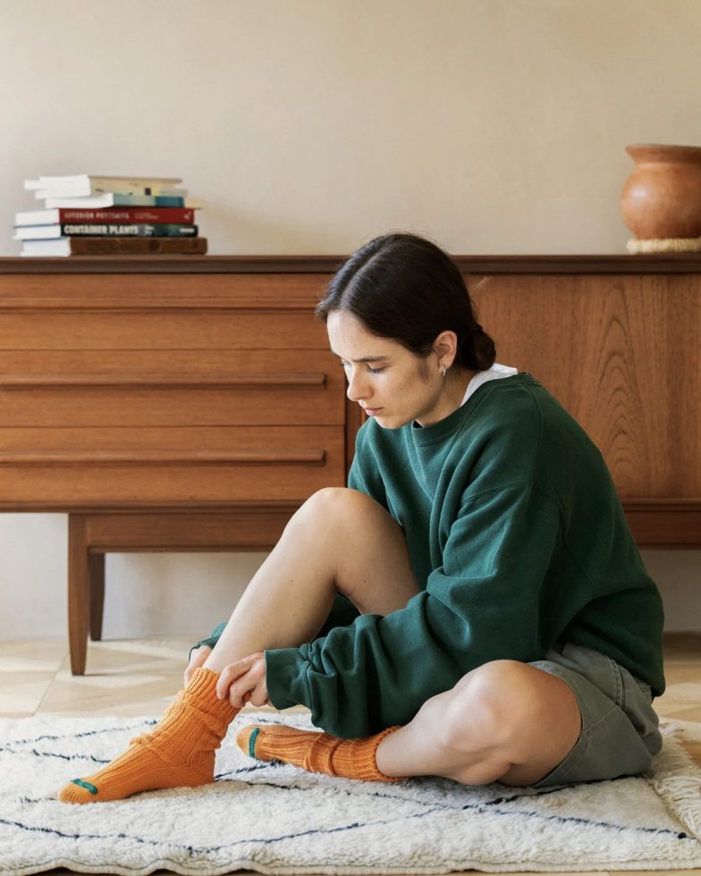 ROTOTO ロトト / CHUNKY RIBBED CREW SOCKS チャンキーリブクルーソックス