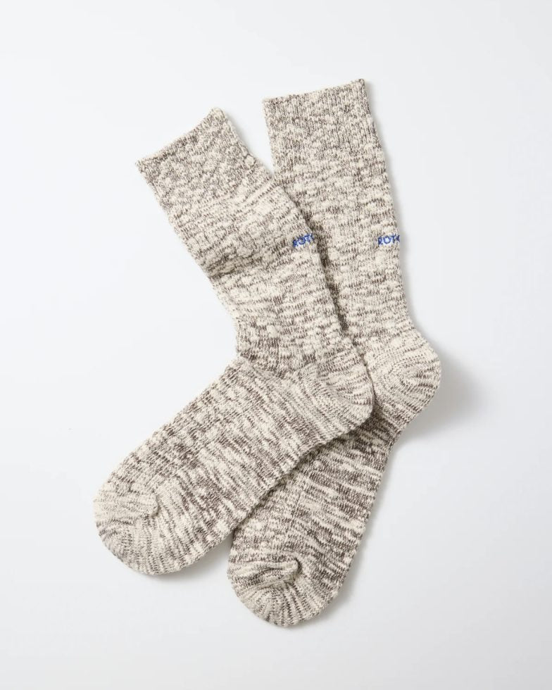 ROTOTO ロトト / ORGANIC COTTON SLUB CREW SOCKS オーガニックコットンスラブクルーソックス